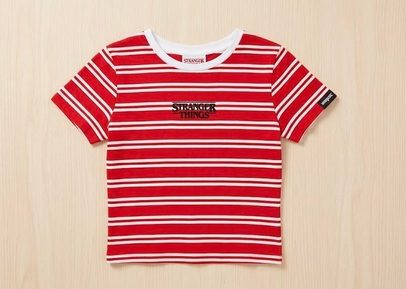 Stranger Things T-shirt rood-wit gestreept, Ophalen of Verzenden, Zo goed als nieuw, Korte mouw, Maat 34 (XS) of kleiner