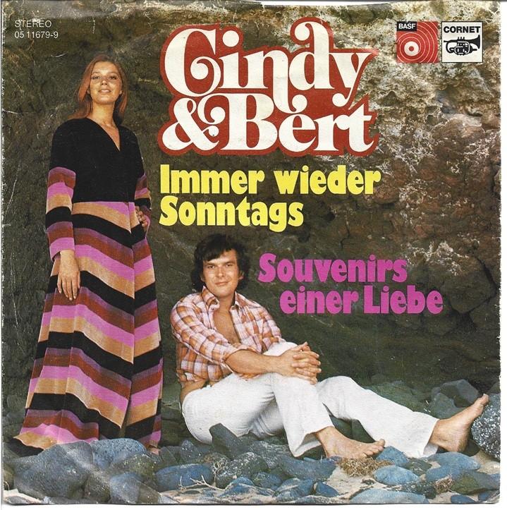 Cindy & Bert - Immer wieder Sonntags uit 1973, Gebruikt, Verzenden, 7 inch, Single