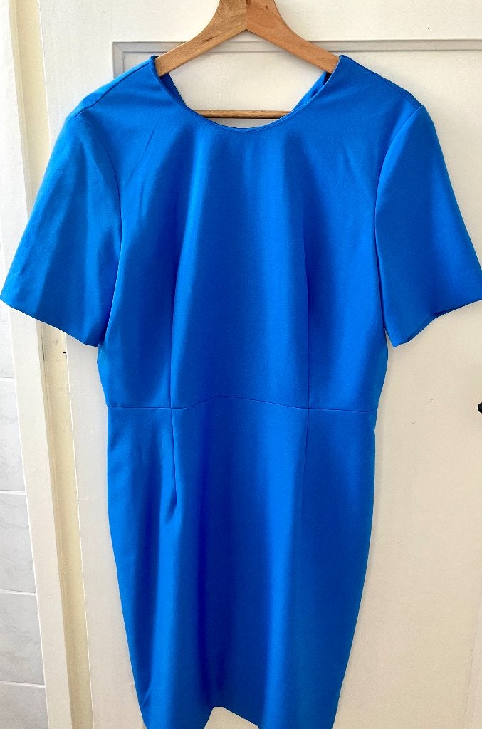 Nieuwe kobaltblauwe jurk - Maat M/ L, Kleding | Dames, Jurken, Nieuw, Maat 42/44 (L), Blauw, Onder de knie, Ophalen of Verzenden