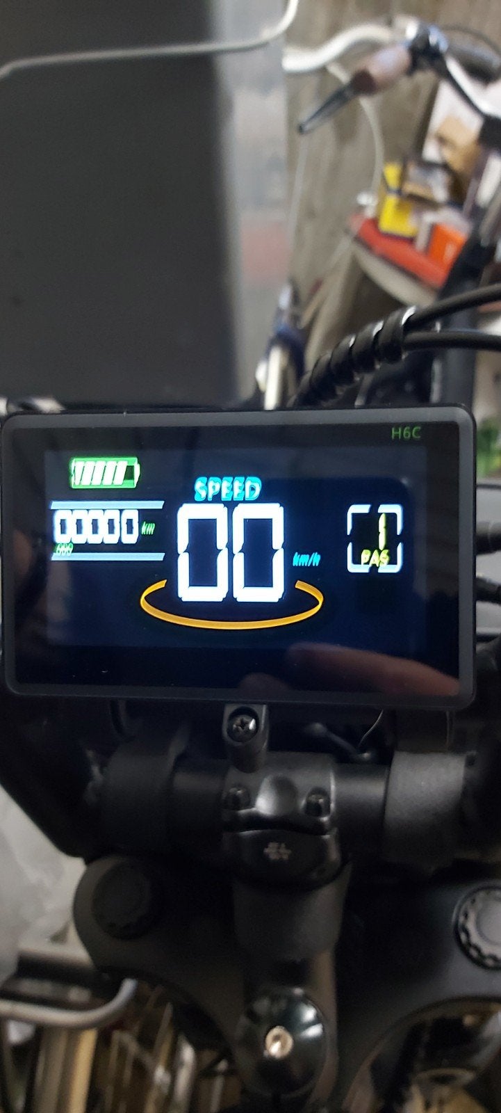 Hagelnieuw H6C display 45km, begrenzer, custom code, Fietsen en Brommers, Ophalen
