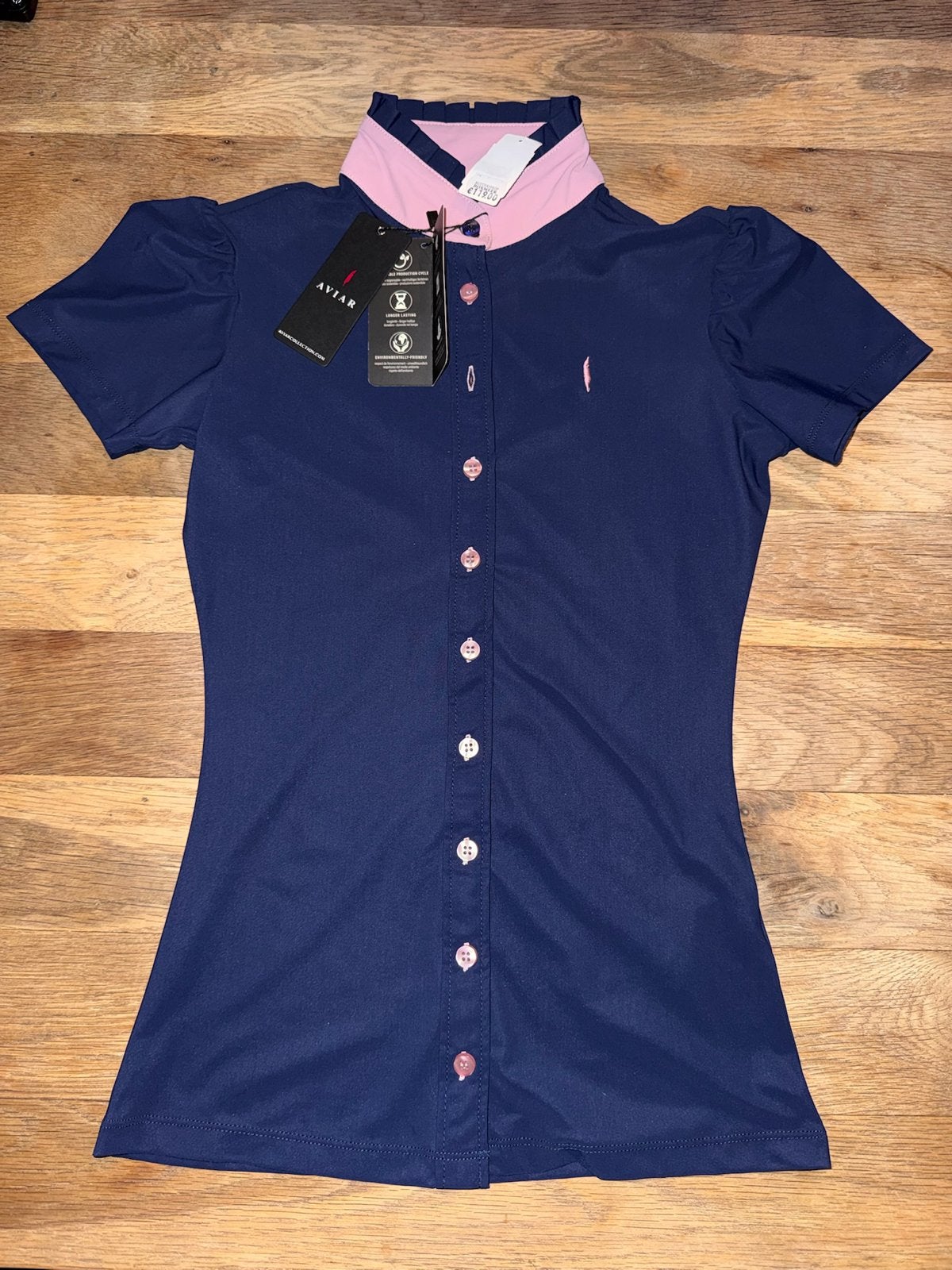 Aviar shirt korte mouw - Nieuw met kaartjes, Kleding | Dames, T-shirts, Blauw, Nieuw, Ophalen of Verzenden, Korte mouw