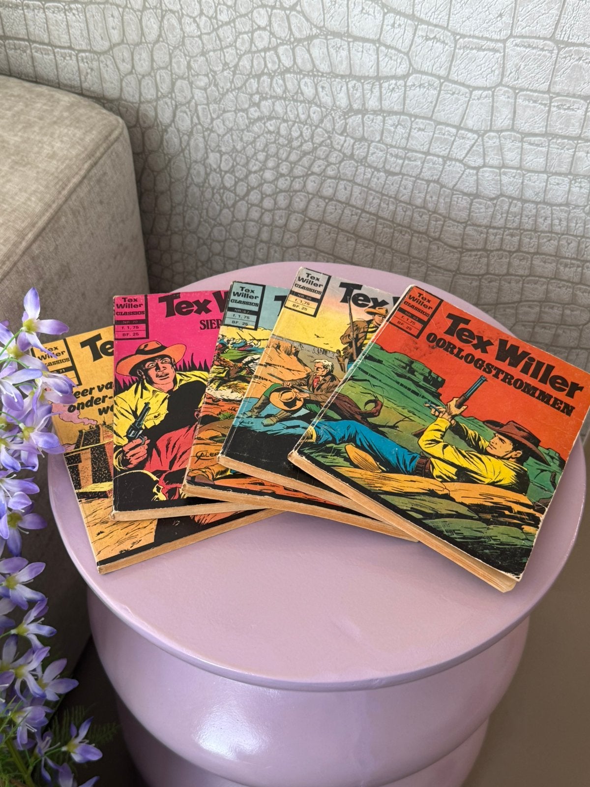 Tex willer comic strips 5 stuks 1976, Boeken, Gelezen, Europa, Ophalen of Verzenden, Meerdere comics