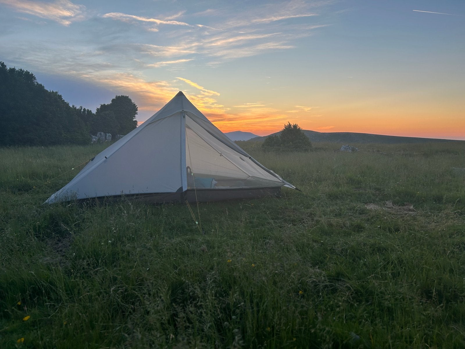 3F UL GEAR Lanshan 2 Pro Ultralight Tent silnylon, Caravans en Kamperen, Tenten, Ophalen of Verzenden, Zo goed als nieuw, Tot en met 2