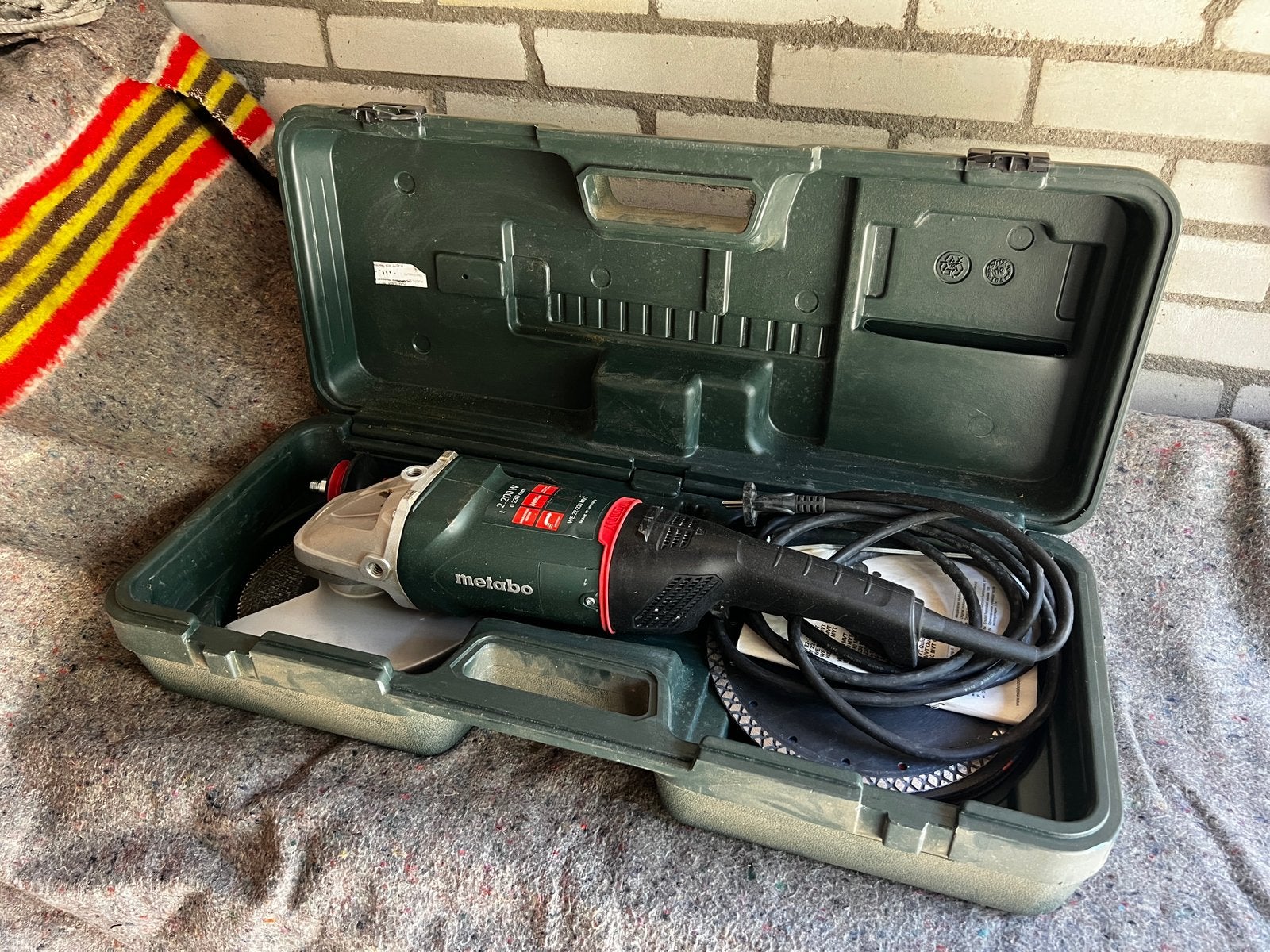 Metabo Haakse Slijper 2200 W – Zo goed als nieuw, Doe-het-zelf en Verbouw, Ophalen, Overige typen, Zo goed als nieuw, Noordhuismichael@gmail.com