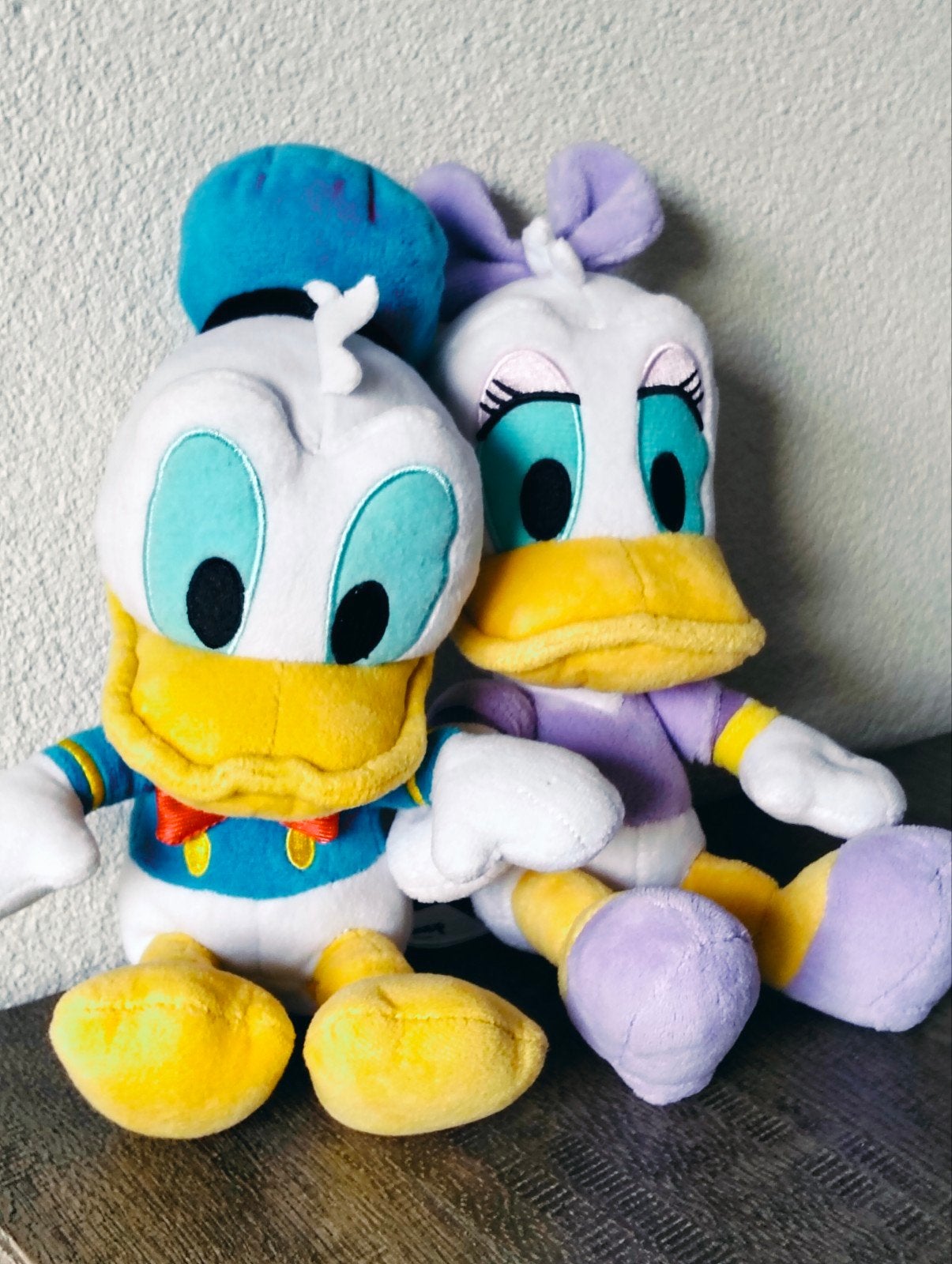 Disney pluche knuffels Donald Duck, Katrien Duck, Verzamelen, Disney, Ophalen of Verzenden, Donald Duck, Zo goed als nieuw, Knuffel