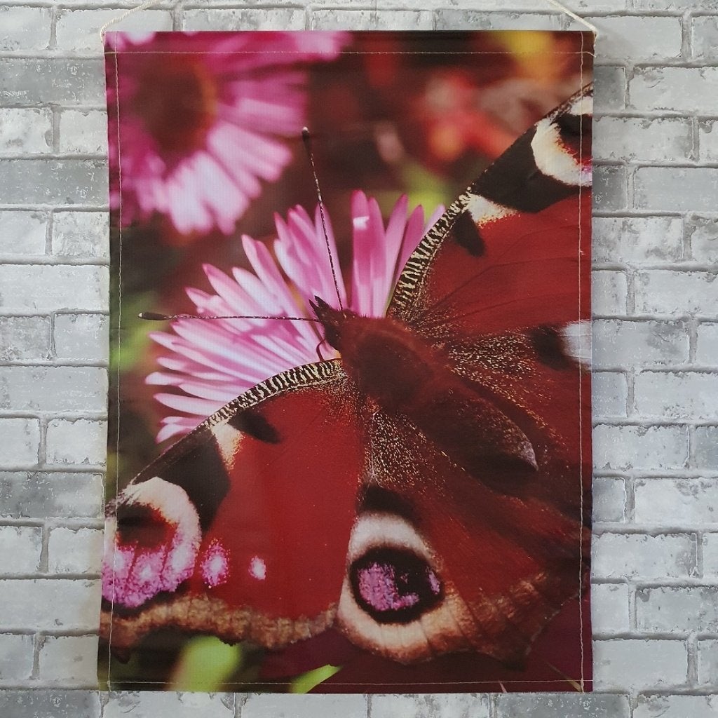 Vlinder Canvas Schilderij Natuur Decoratie 50x70 cm  , D, Minder dan 50 cm, Nieuw, Ophalen of Verzenden