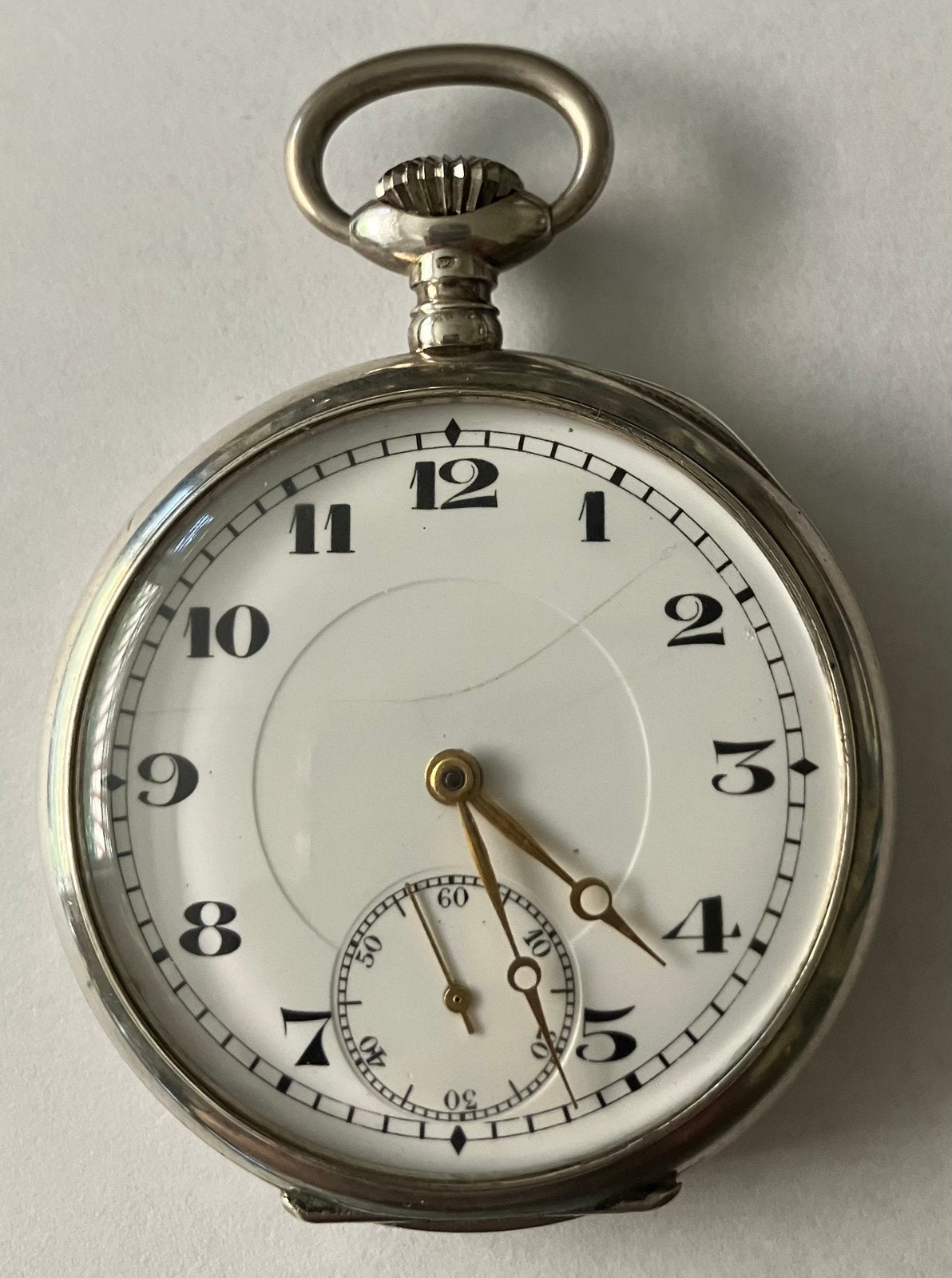 Oud Zilver 0800  Zakhorloge in nieuw staat en lopend, Sieraden, Tassen en Uiterlijk, Horloges | Antiek, Overige merken, Zakhorloge