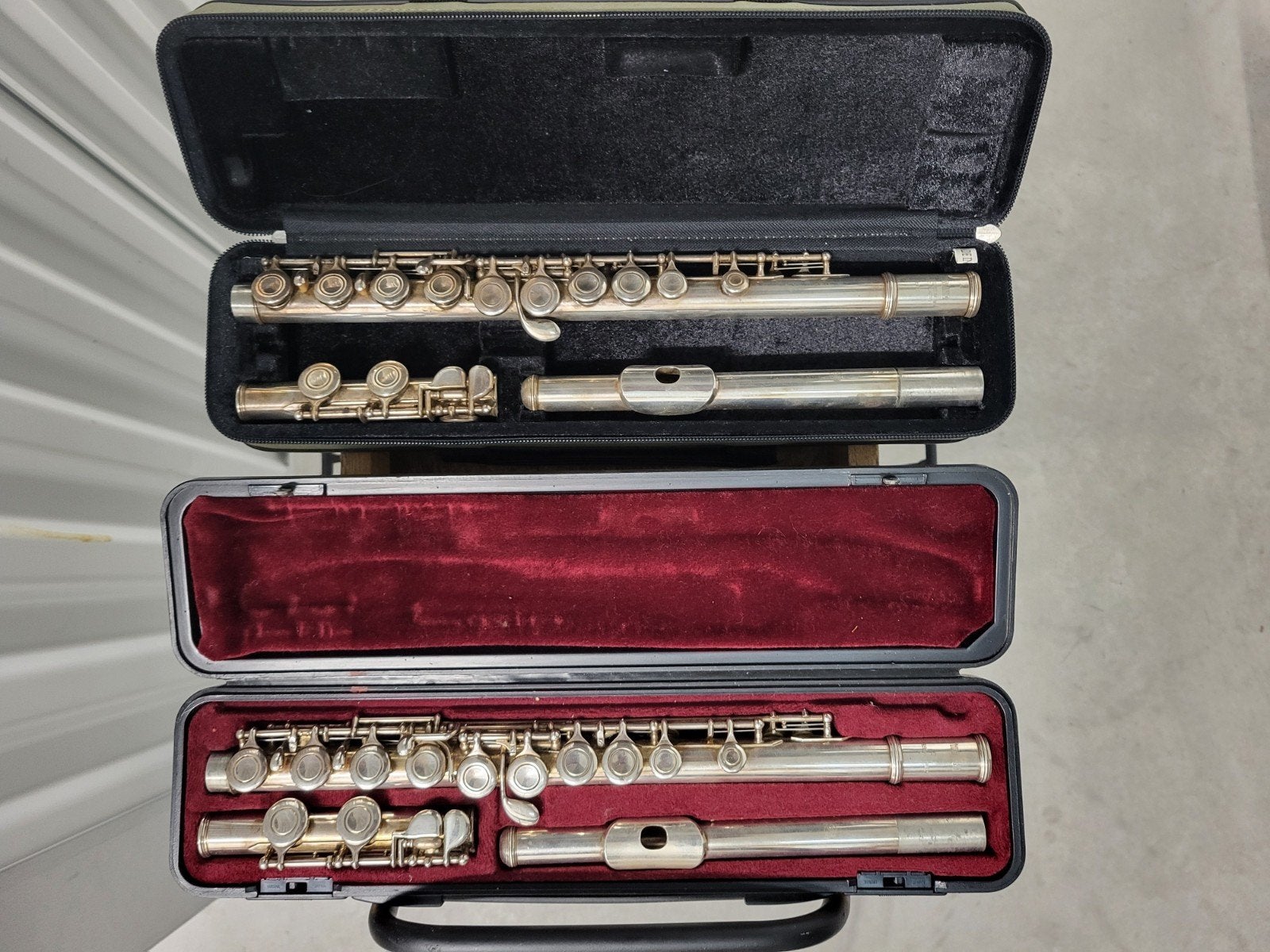 Twee Yamaha dwarsfluiten met koffer, Muziek en Instrumenten, Blaasinstrumenten | Dwarsfluiten en Piccolo's, Ophalen of Verzenden