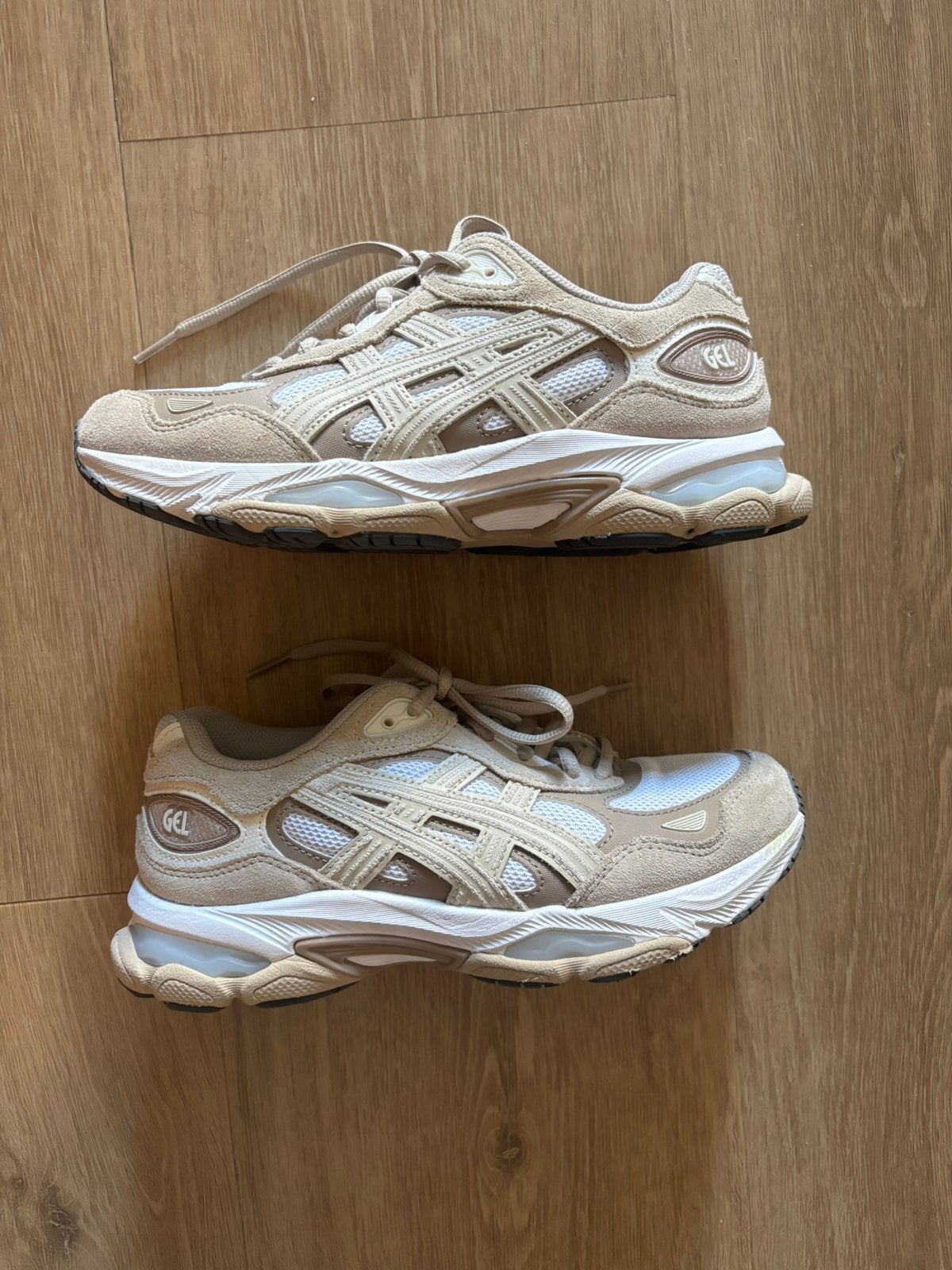 Asics gel maat 4 / Eur 37,5, Verzenden, Beige, Sneakers of Gympen, Zo goed als nieuw