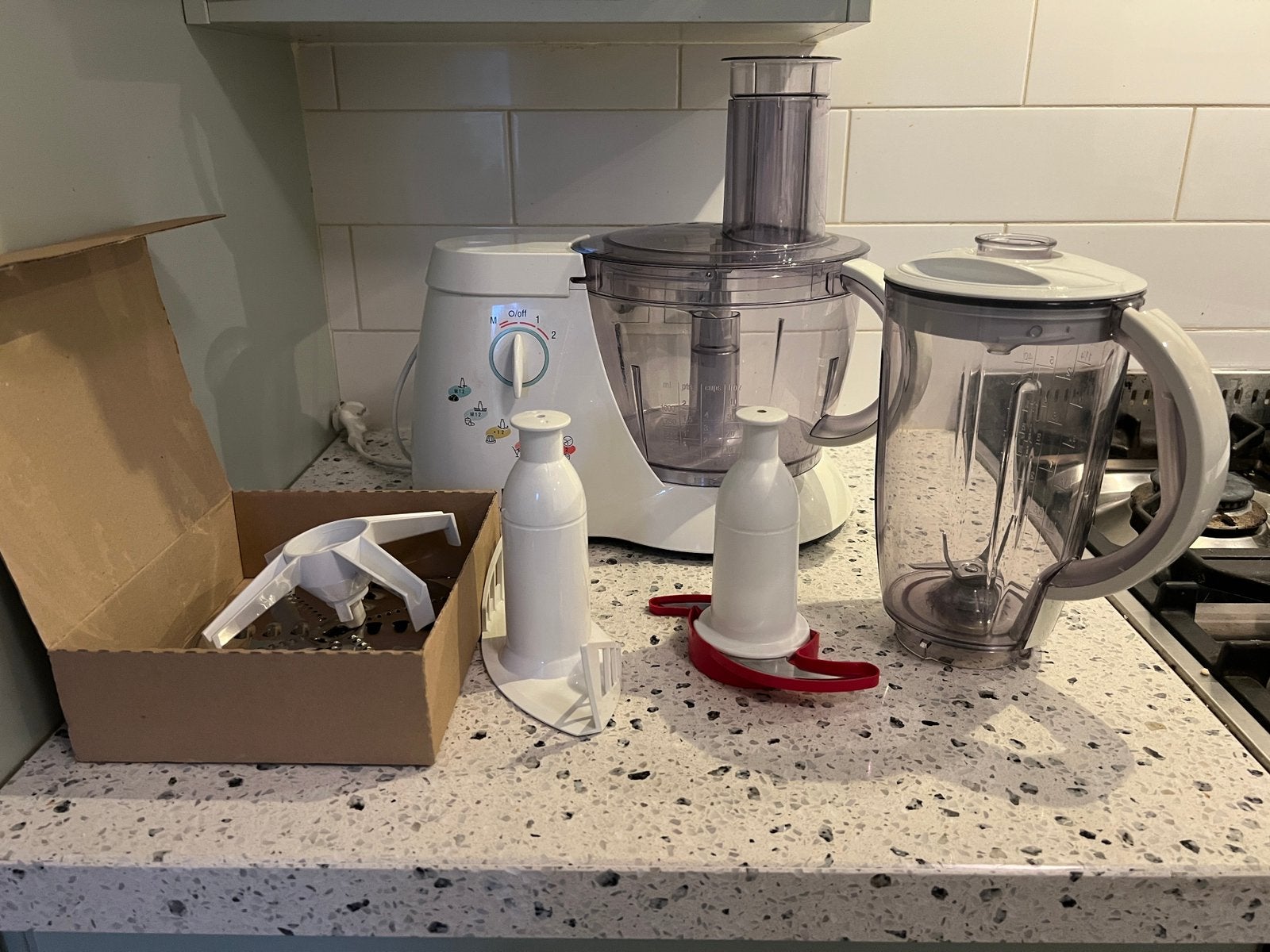Bosch PowerMixx 800 W foodprocessor, Ophalen of Verzenden, Gebruikt