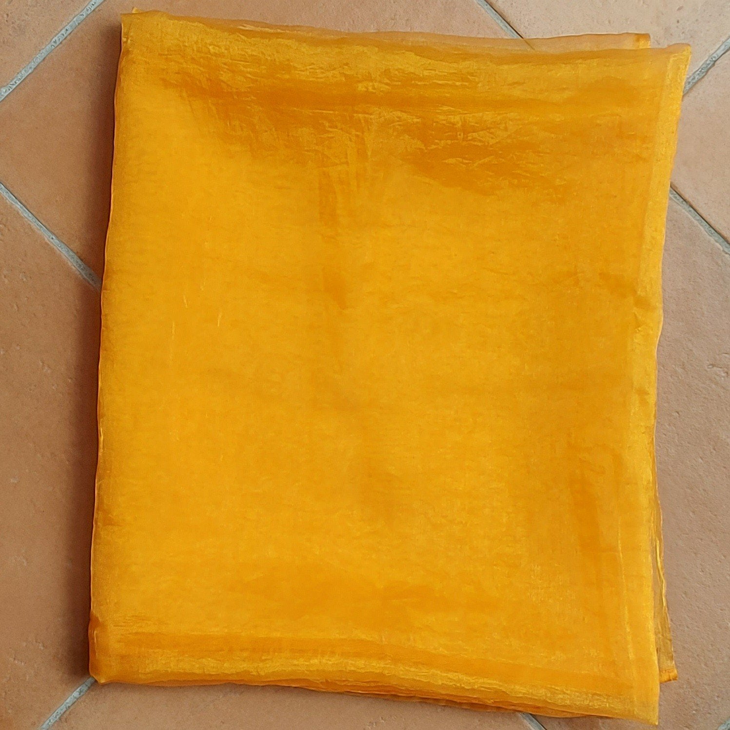 omgezoomde lap oranje tutu stof 140x160cm - tafelkleed, Oranje, Ophalen of Verzenden, Zo goed als nieuw, Polyester