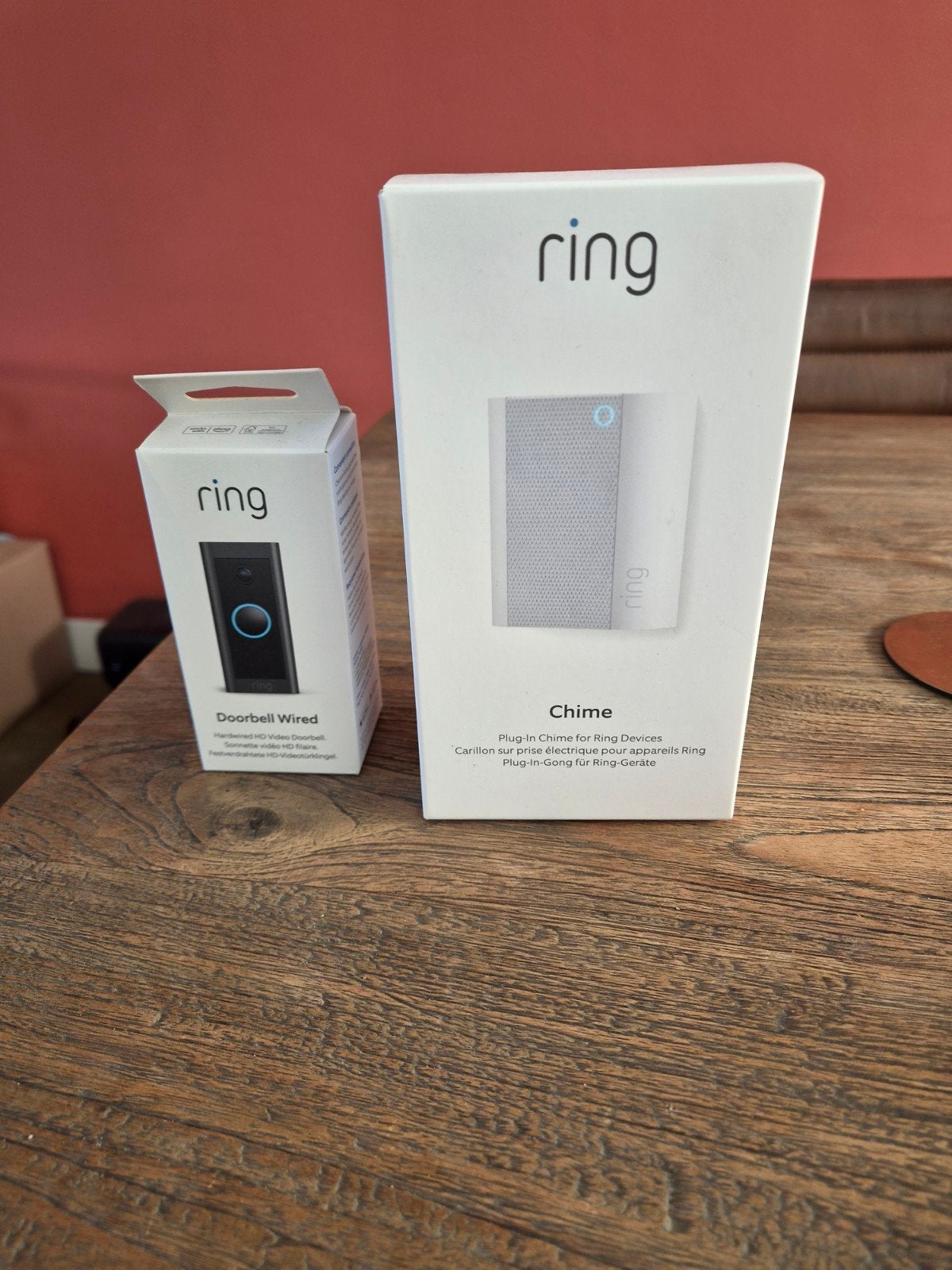 Ring Video Deurbel Bedraad + Chime, Huis en Inrichting, Ophalen of Verzenden, Ingebouwde camera, Nieuw, Bedraad