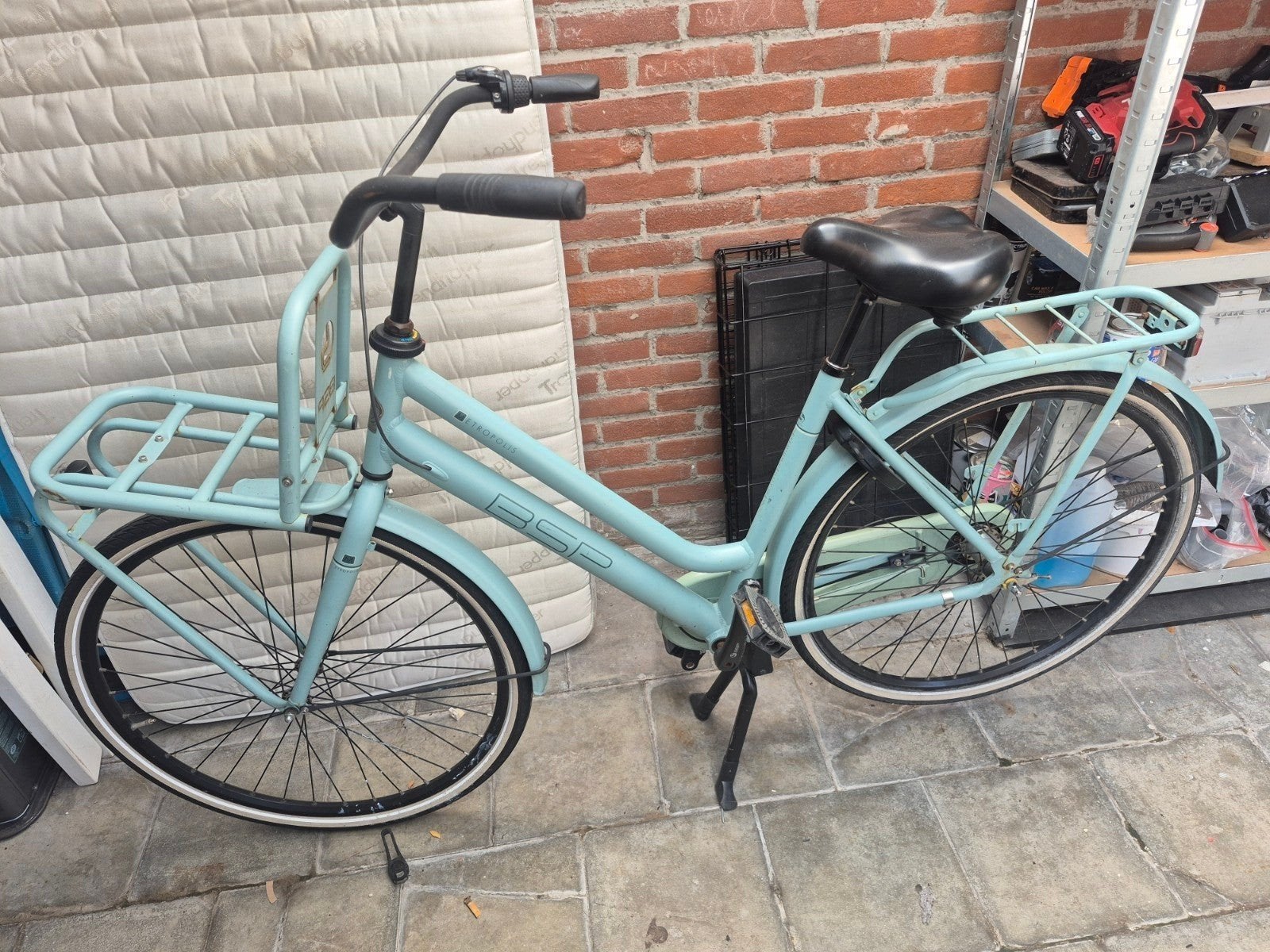 BSP Transportfiets Dames - Lichtblauw - Gebruikt, Terugtraprem, Gebruikt, 50 tot 53 cm, Ophalen