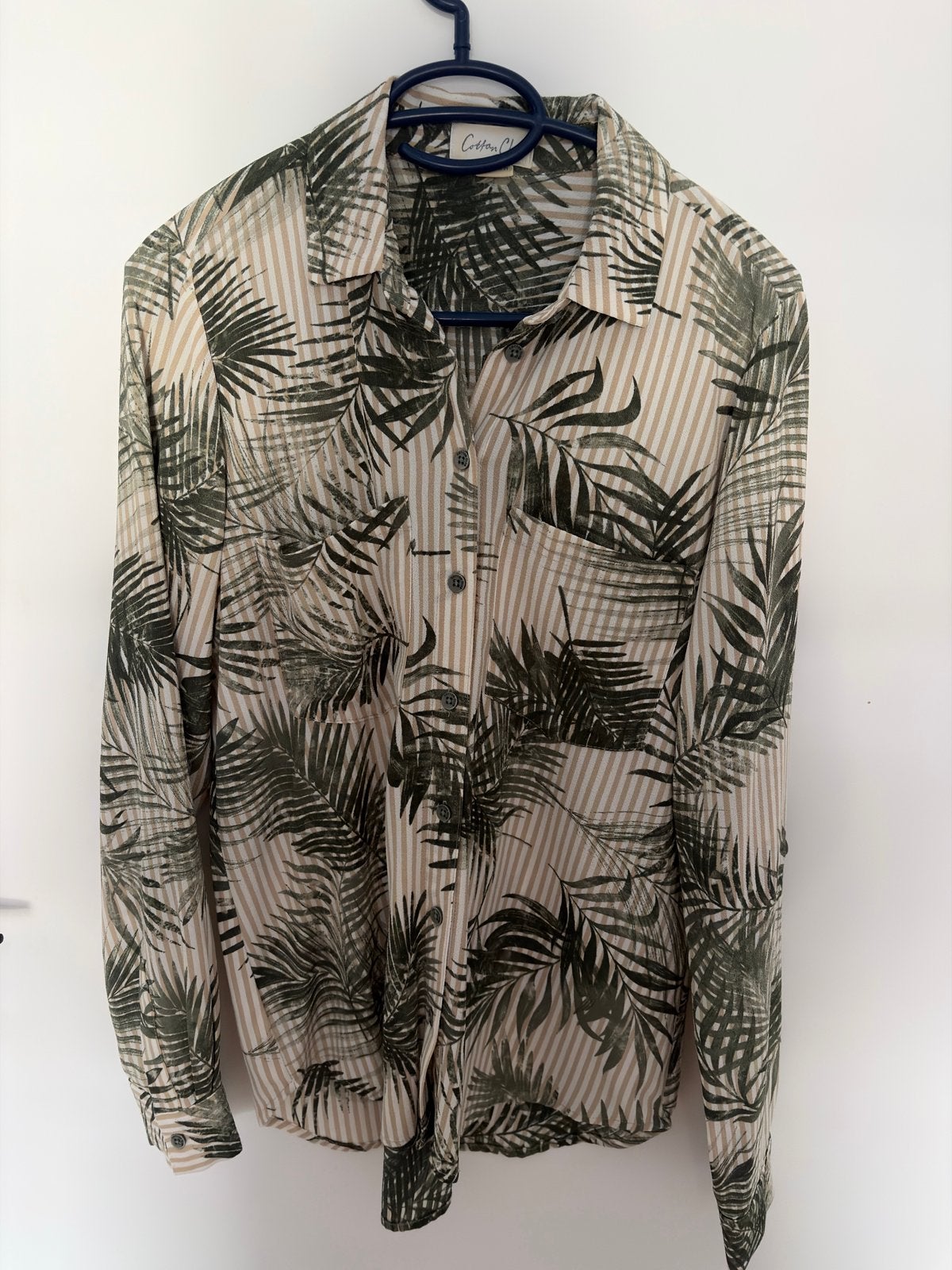 Cotton Club Blouse met tropische print - Maat M, Ophalen of Verzenden, Zo goed als nieuw, Maat 38/40 (M), Meerkleurig