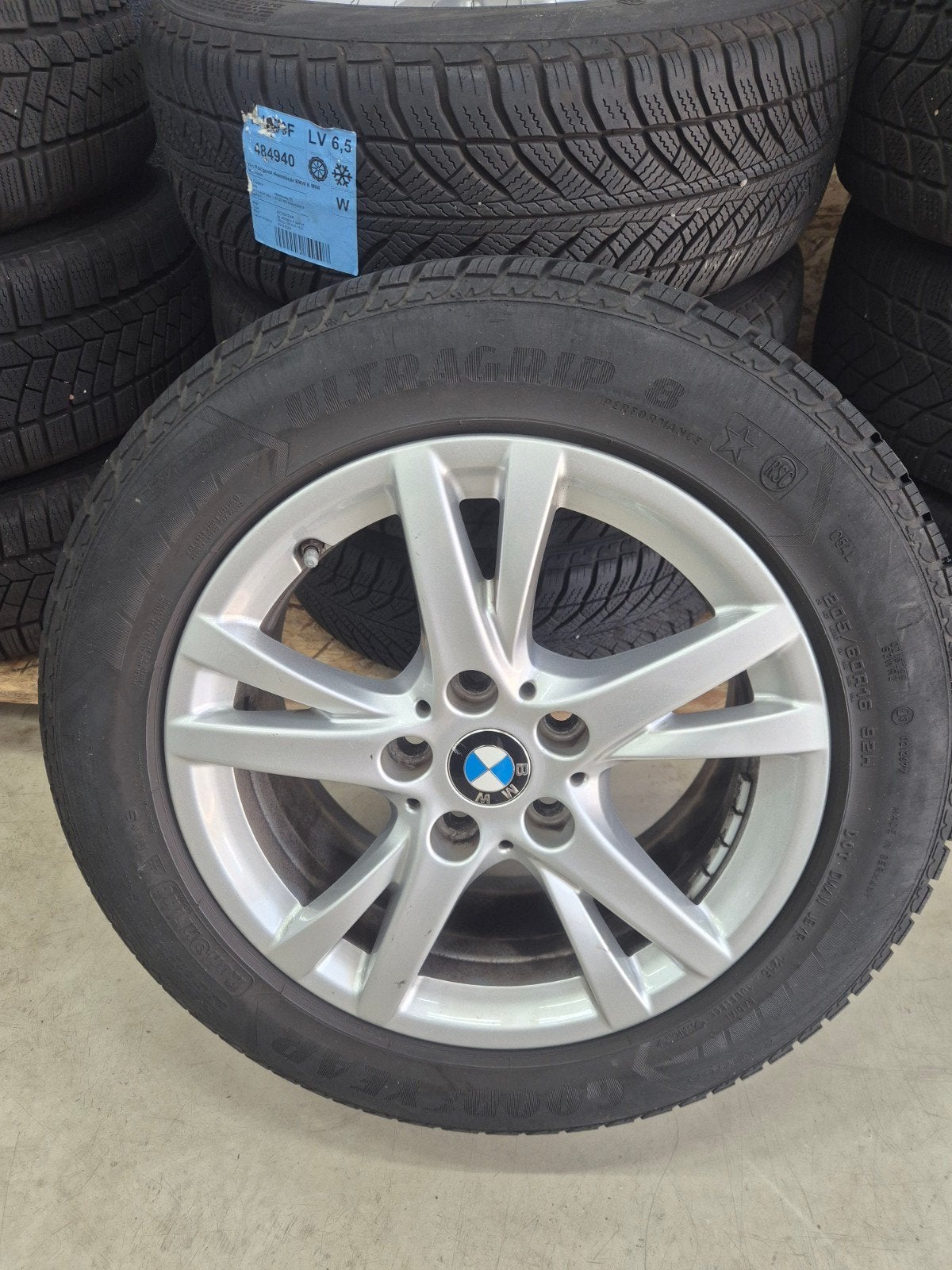 Originele BMW 16 inch winterset velgen 5x112 Goodyear banden, Auto-onderdelen, Banden en Velgen, Ophalen, Gebruikt, 16 inch, Banden en Velgen