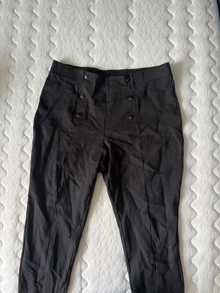 Zwarte legging met knopen van MS Mode, maat 48, Legging, Zwart, Overige maten, Ophalen of Verzenden