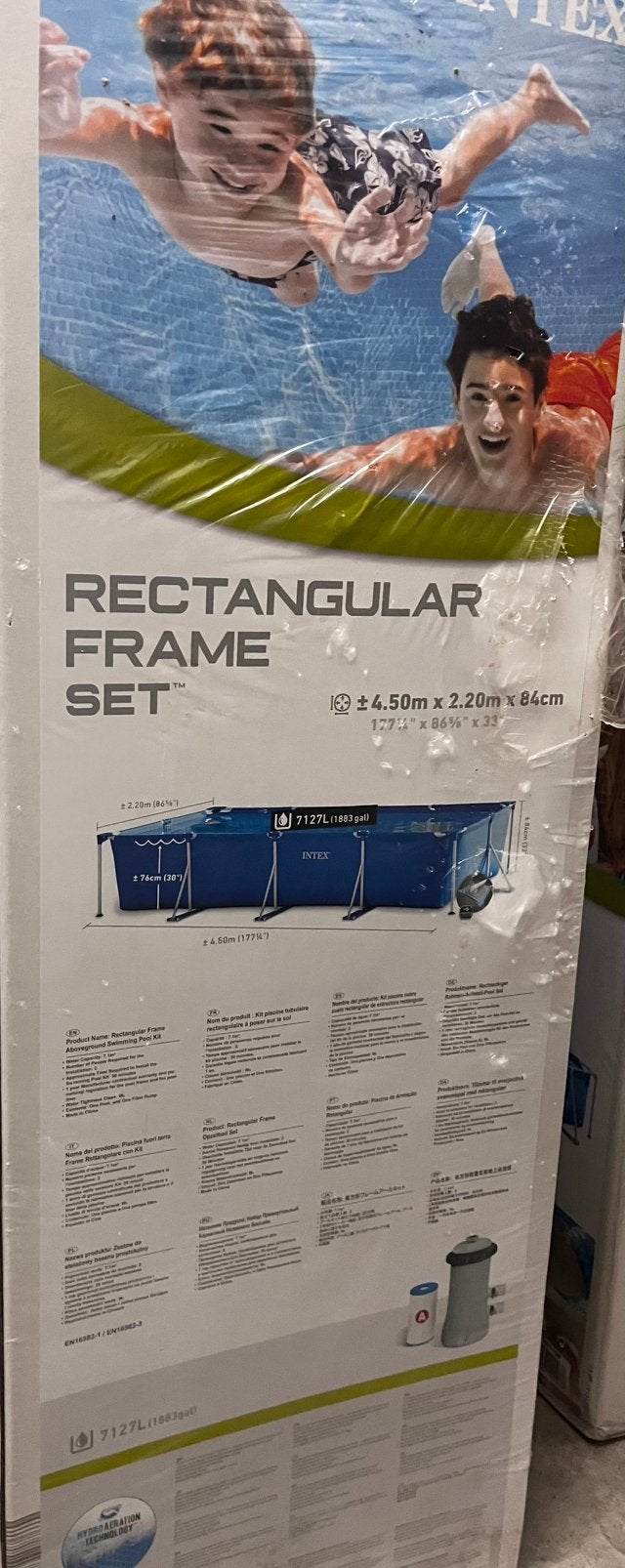 Zwembad Intex 450x220x84 met pomp framepool 28274, Tuin en Terras, Zwembaden, Ophalen, 200 tot 300 cm, 80 tot 120 cm, Nieuw