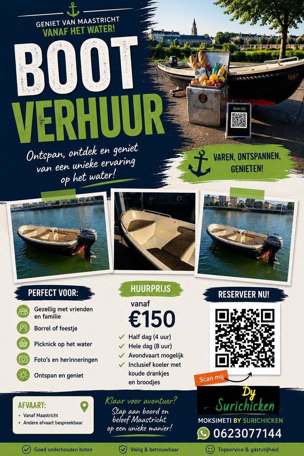 bootje huren?, Ophalen of Verzenden
