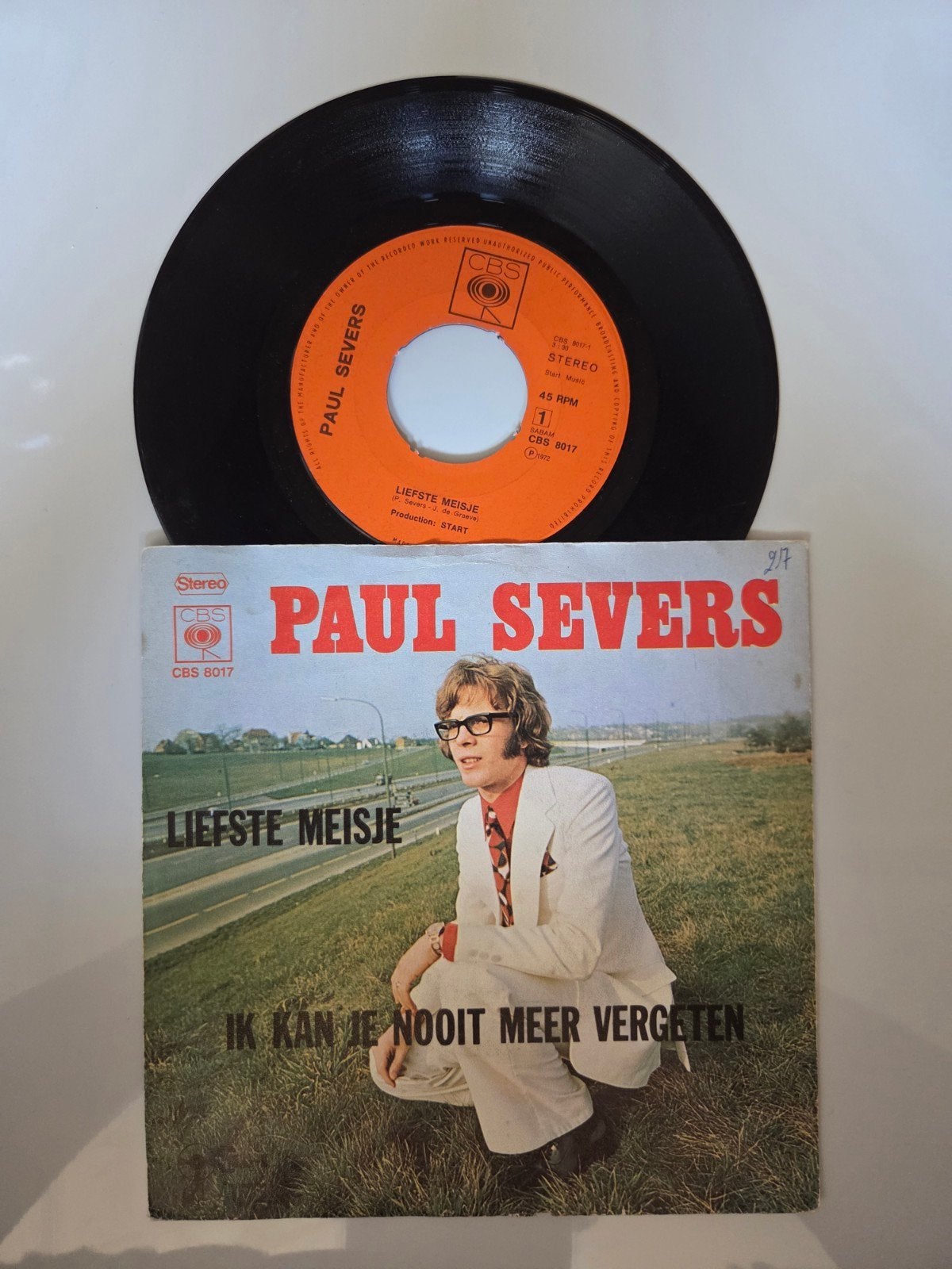 Paul Severs - Lieste meisje, Ophalen of Verzenden, Gebruikt, 7 inch, Nederlandstalig