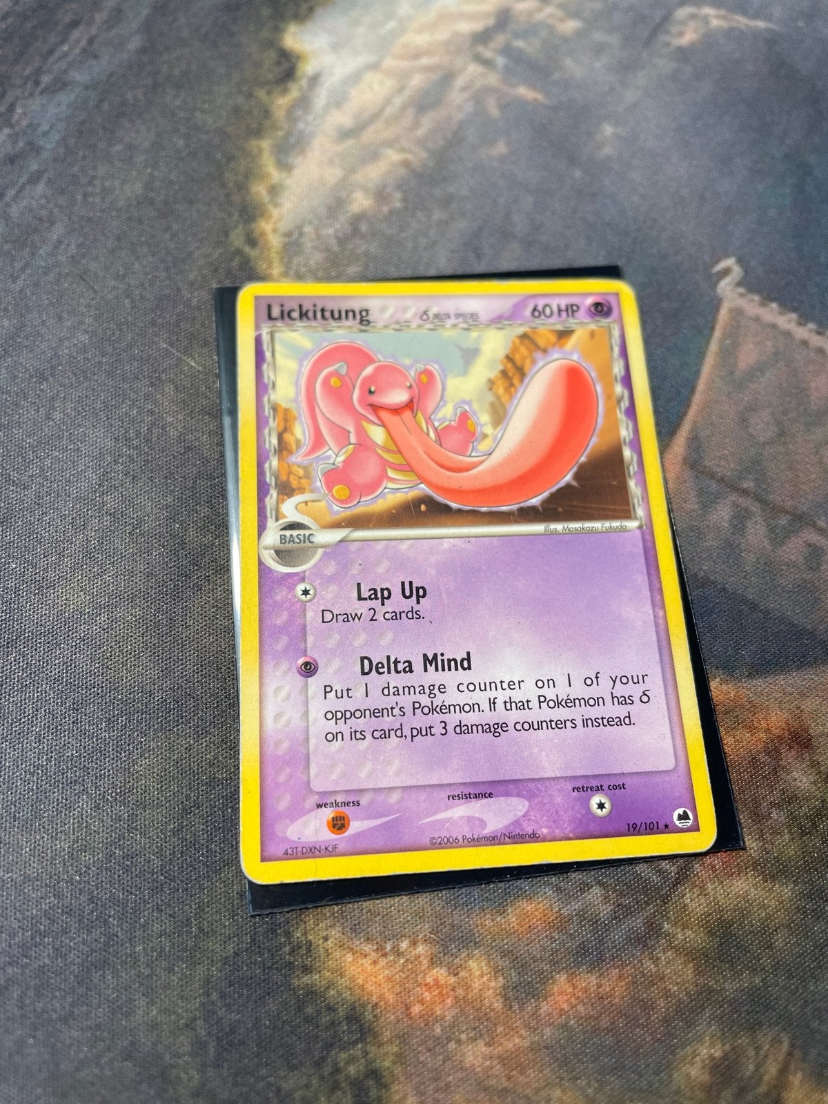 Lickitung ex Dragon Frontiers 19/101 Pokémon Kaart, Ophalen of Verzenden, Zo goed als nieuw, Losse kaart, Foil