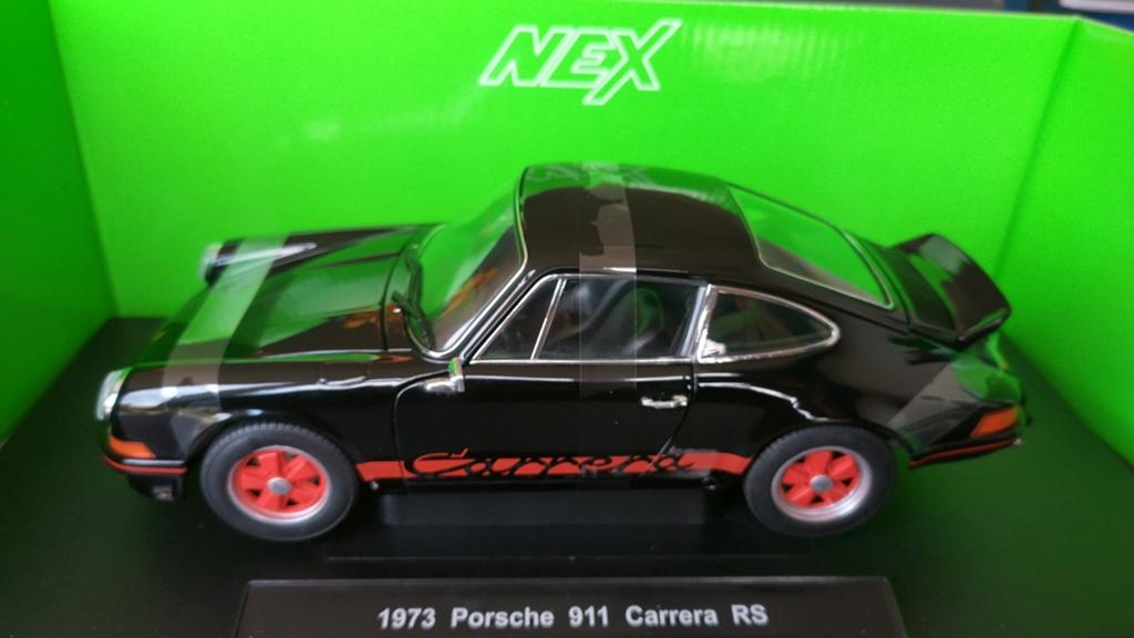 Porsche 911 Carrera RS 1973 Black 1:18 Welly Nex Pol, Verzenden, Nieuw, One Midtown 11 Hoi Sing Road Macau, Welly@welly.com