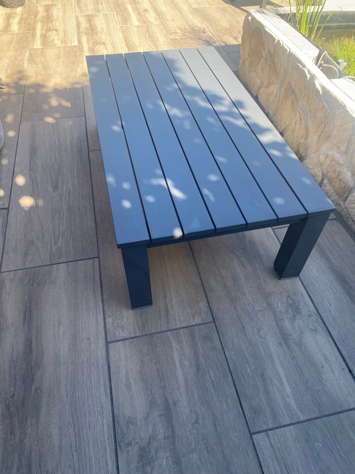 Aluminium tuin tafel te koop, Tuin en Terras, Tuintafels, Ophalen, Gebruikt, Rechthoekig, Aluminium