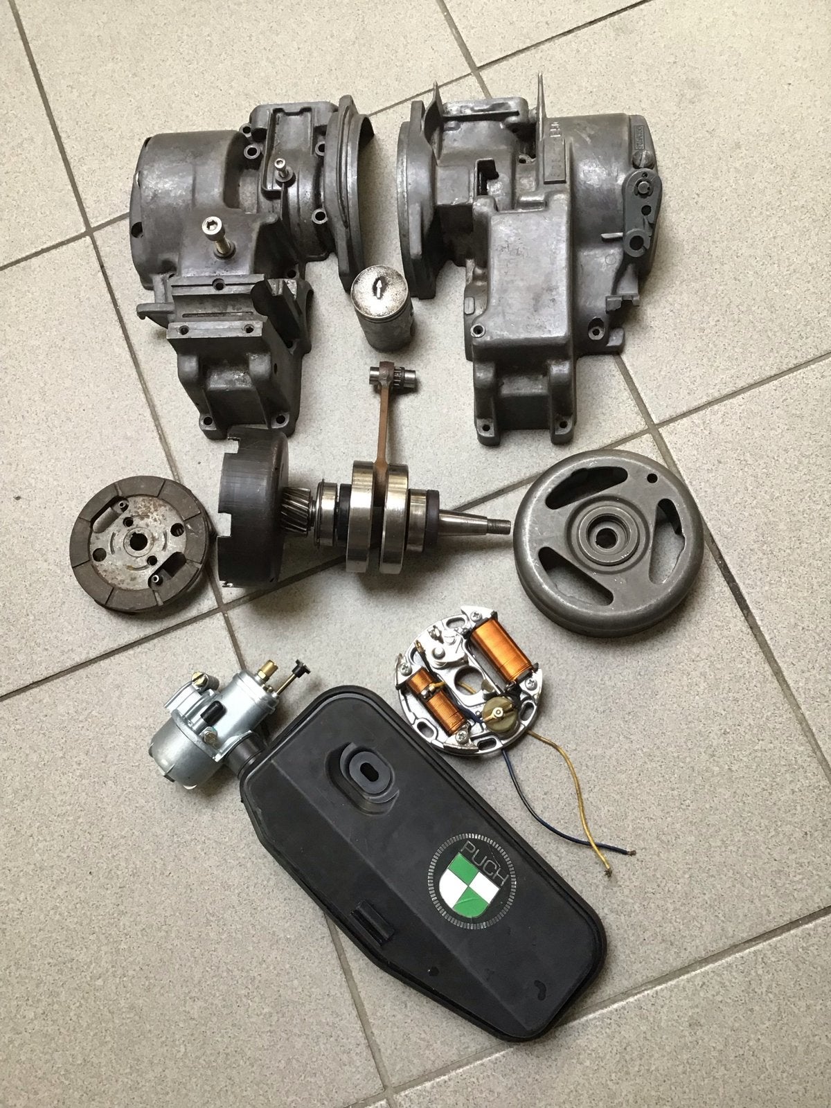 Puch motorblok  1e generatie N, Ophalen of Verzenden, Gebruikt, Blok