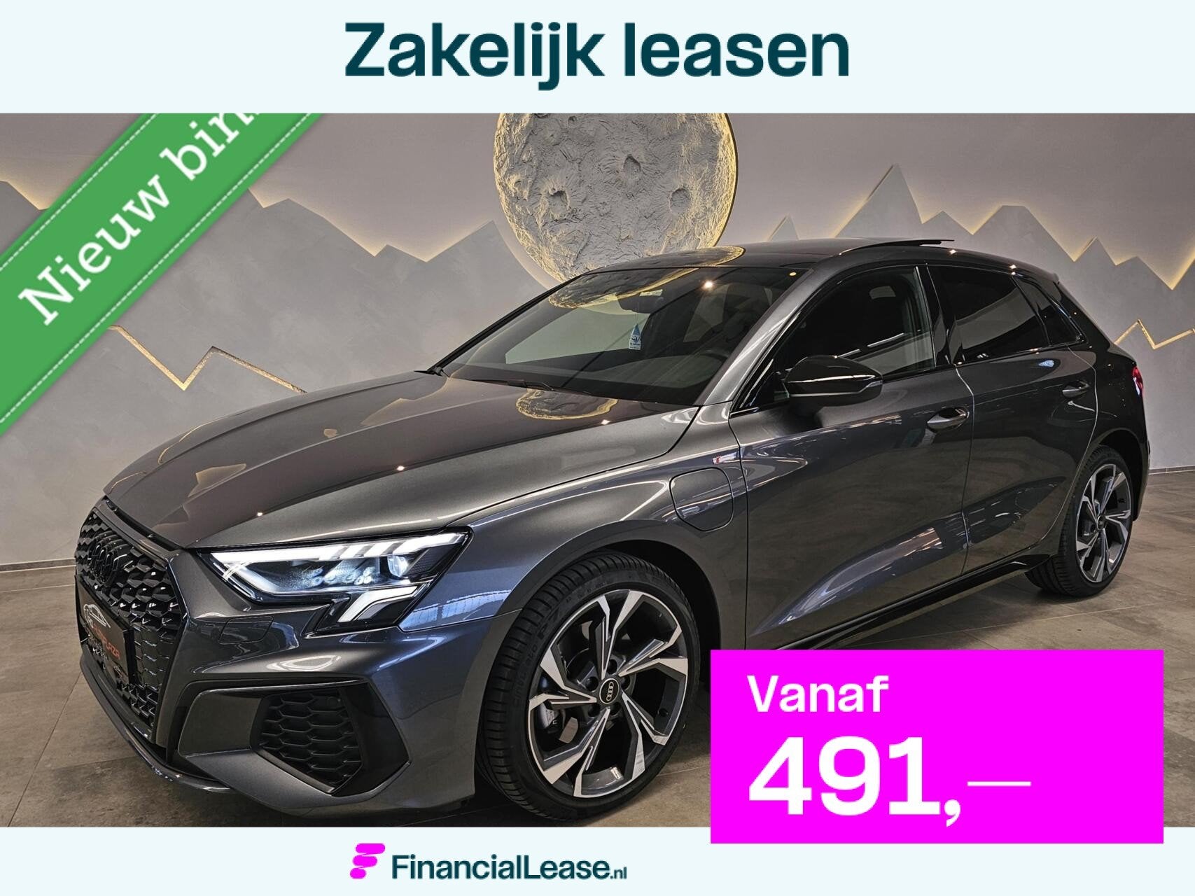 Audi A3 Sportback 40 TFSI e 3x S-line Panorama/Keyless/Camer, Auto's, Audi, Bedrijf, Lease, Financial lease, A3, ABS, Achteruitrijcamera