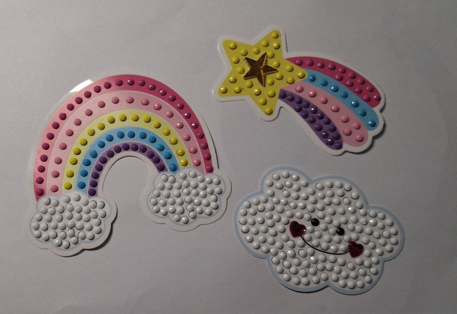stickers diamond painting regenboog, wolk, vallende ster, Ophalen of Verzenden, Nieuw, Kerst