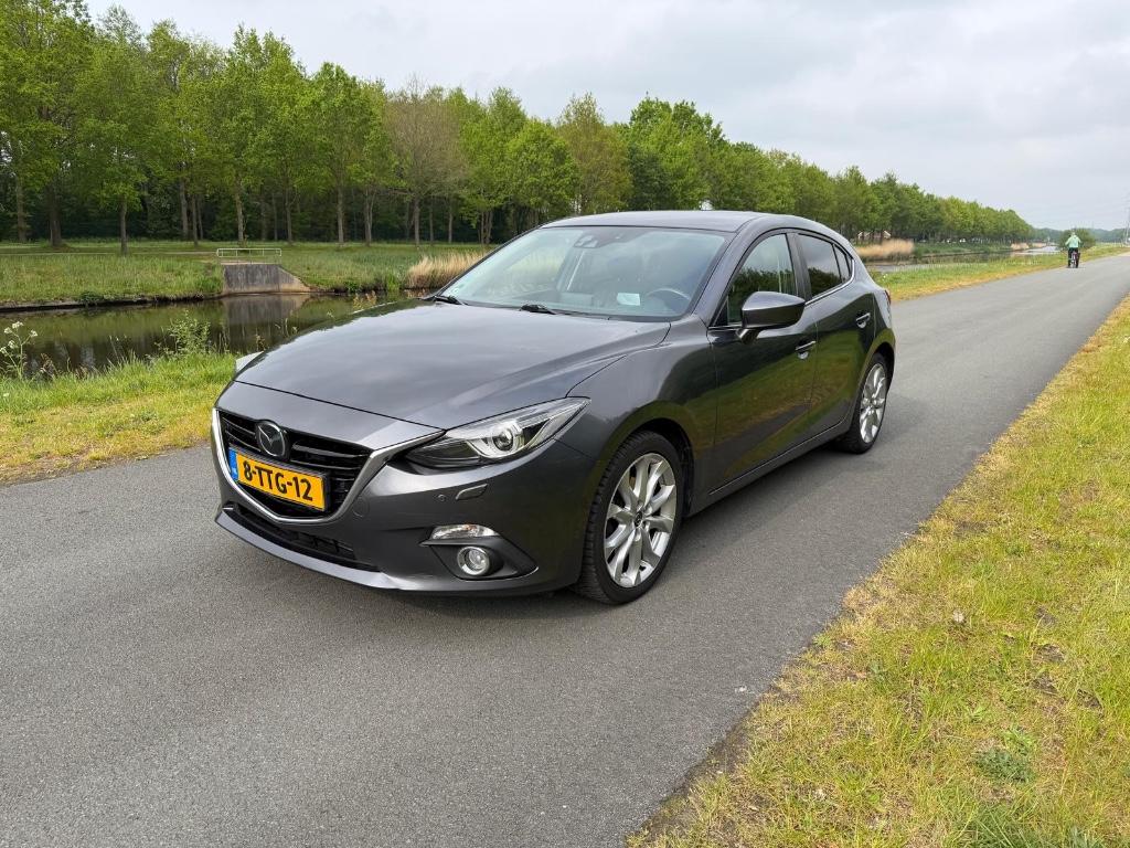 Mazda 3 Skyactiv-d 150 pk 2014 Grijs, Auto's, Voorwielaandrijving, 4 cilinders, 2191 cc, 24 km/l