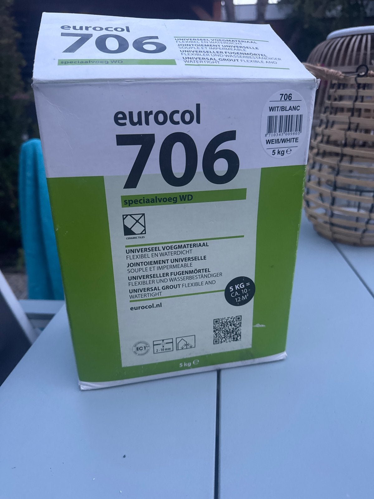 Eurocol 706 Speciaalvoeg WD Wit - Universeel Voegmateriaal, Doe-het-zelf en Verbouw, Ophalen of Verzenden, Nieuw, Overige typen