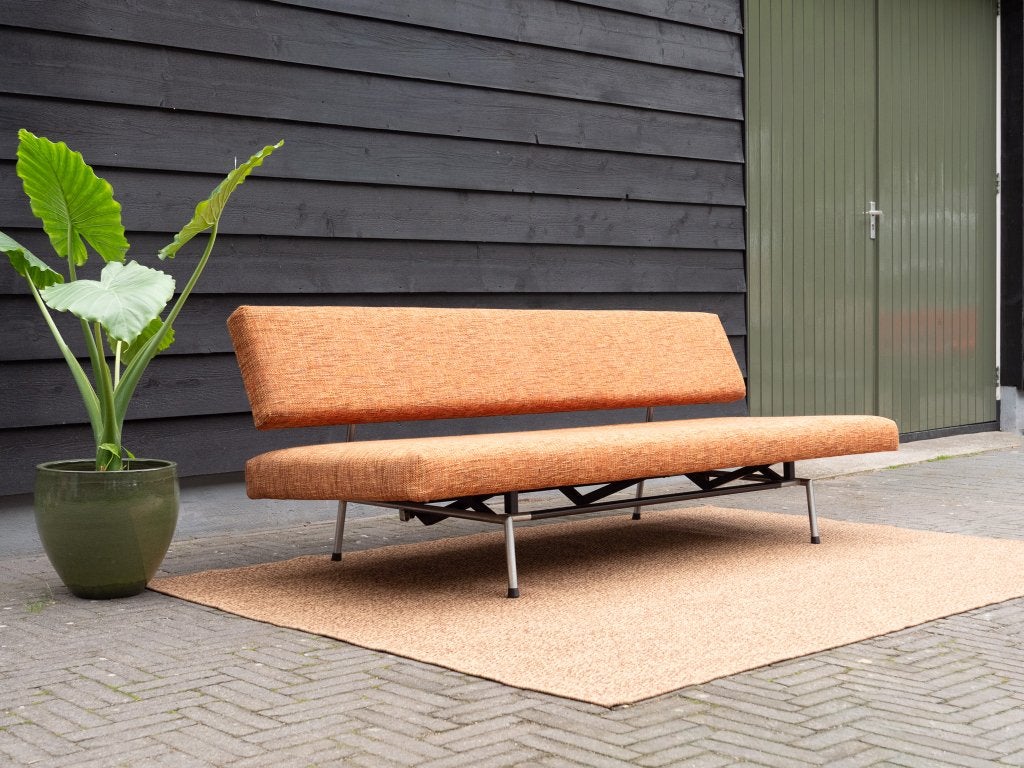 Martin Visser Spectrum BR02 slaapbank | Daybed oranje, Huis en Inrichting, Hout, Info@spectrumdesign.nl, 150 tot 200 cm, Driepersoons