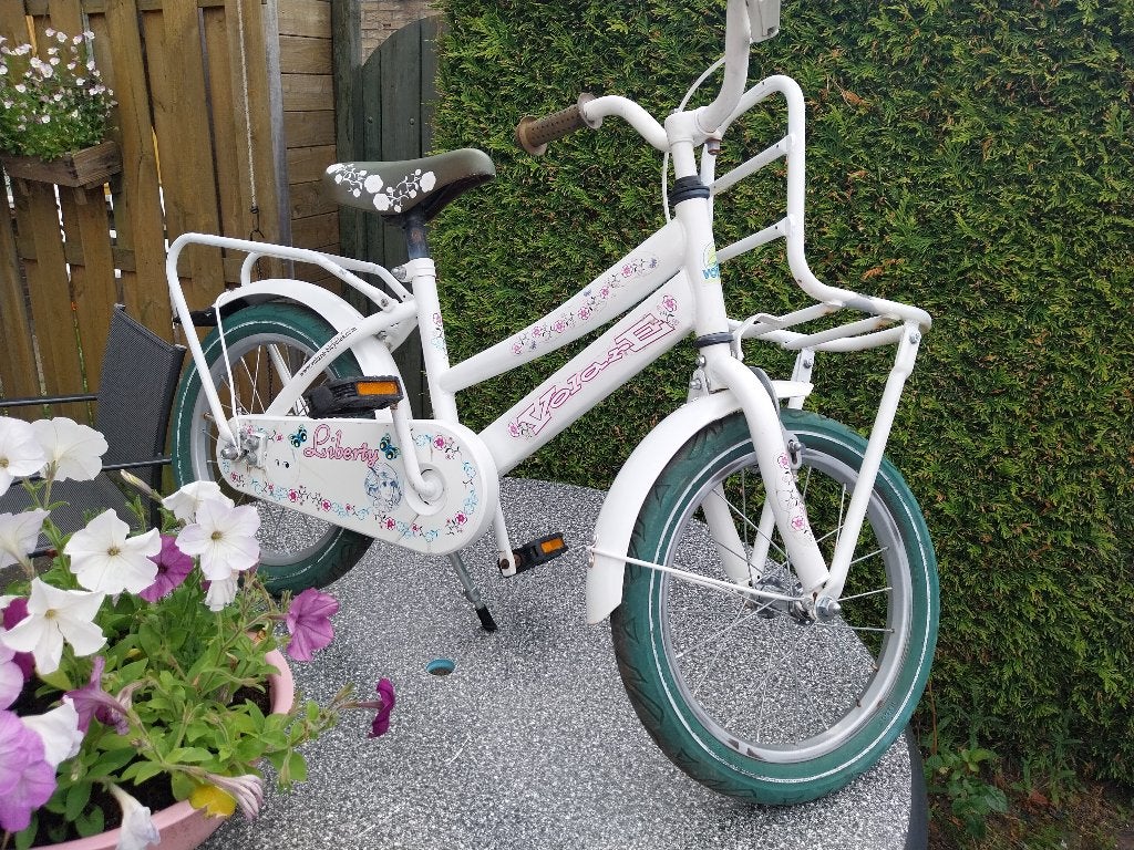 Meisjes fiets 16 inch, Fietsen en Brommers, Gebruikt, Minder dan 16 inch, Trommelrem, Ophalen