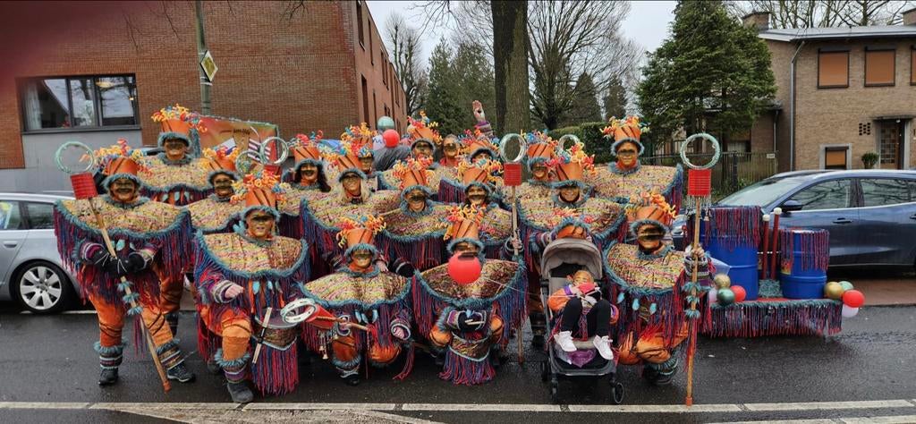 Carnavalskleding loopgroep prijswinnend, Ophalen, Carnaval, Maat 42/44 (L), Kleding