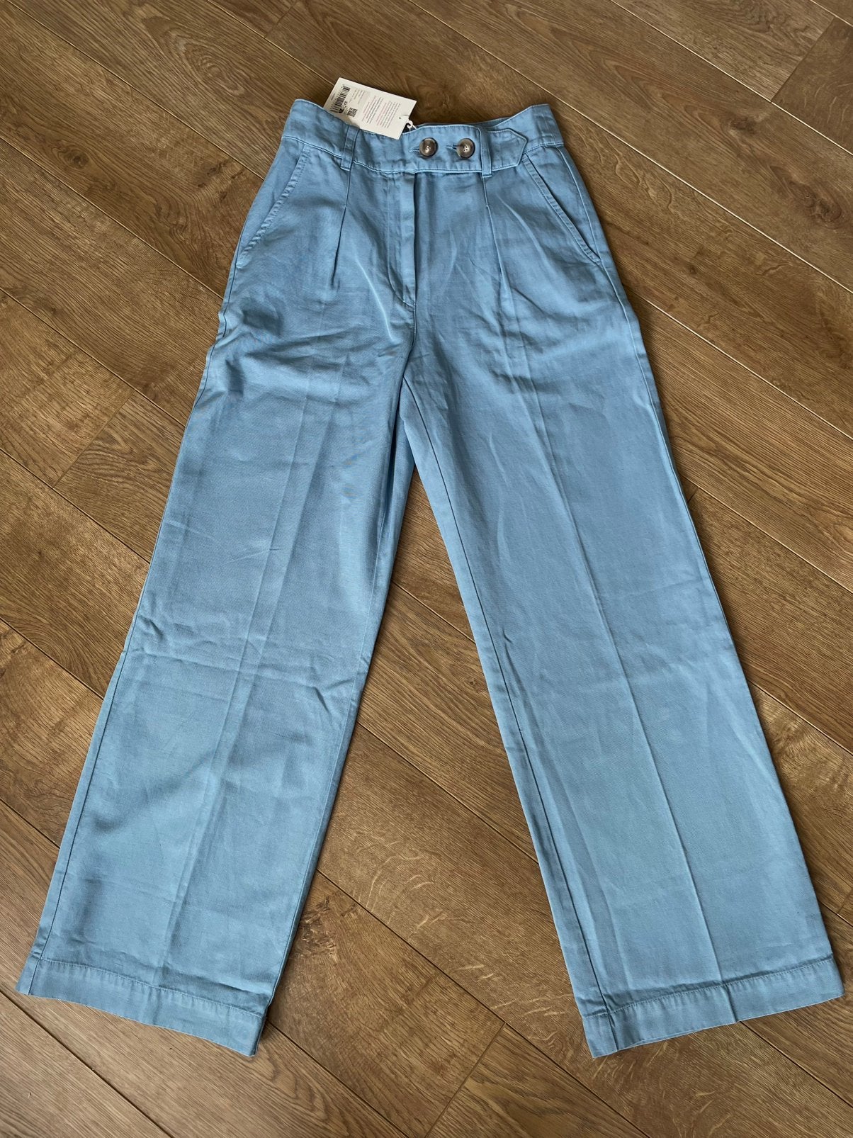 Sézane Gavi pantalon blauw katoen maat 36 nieuw met kaartjes, Kleding | Dames, Blauw, Nieuw, Ophalen of Verzenden, Maat 36 (S)