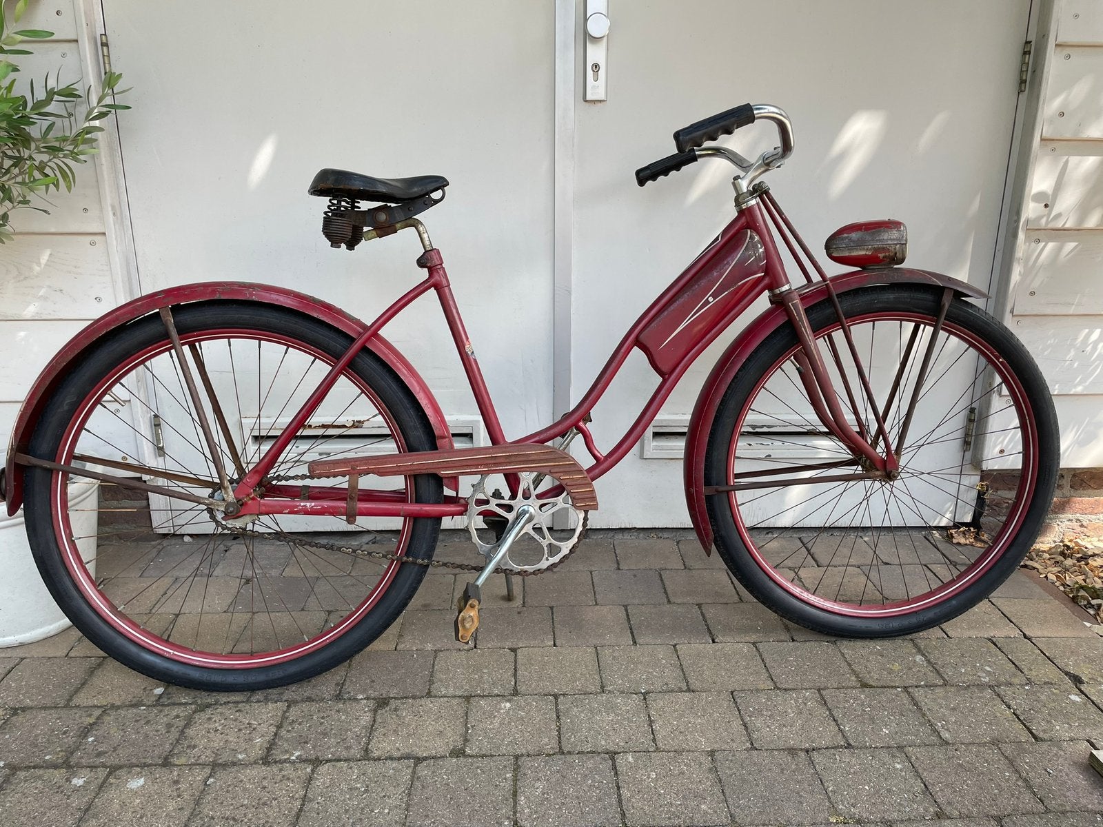 Shelby Flyer 1940/1941 USA orginele tankbike Rusty Wheels, Ophalen of Verzenden