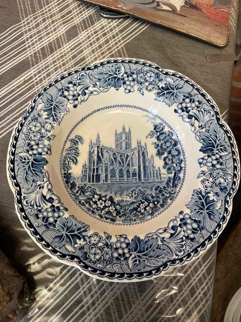Antiek Woods Burslem England 'Bath Abbeys' bord, Antiek en Kunst, Ophalen