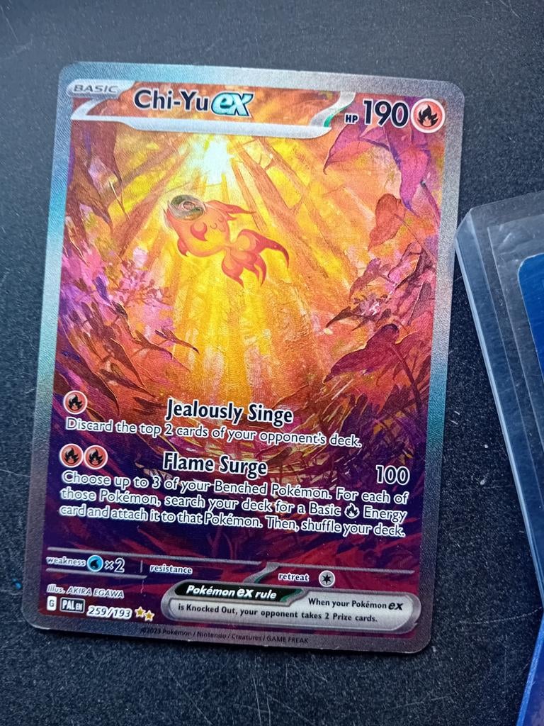 Pokémon Kaart: Chi-Yu ex (259/193) - Obsidian Flames, Ophalen of Verzenden, Zo goed als nieuw, Losse kaart, Foil