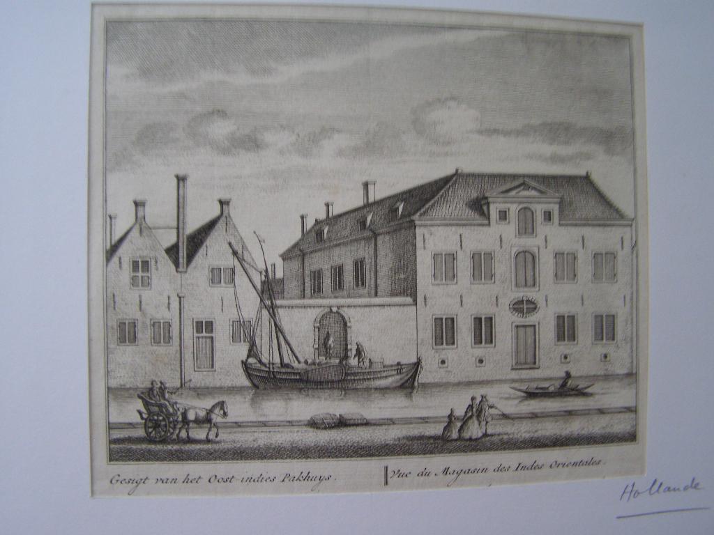 gravure, Antiek en Kunst, Kunst | Etsen en Gravures, Origineel, Stadsgezicht, Ophalen of Verzenden, Gravure