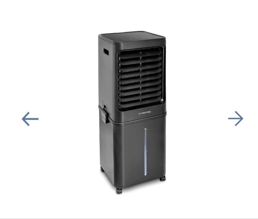 Trotec luchtkoeler/airco, Ophalen, Minder dan 60 m³, 3 snelheden of meer, Zo goed als nieuw