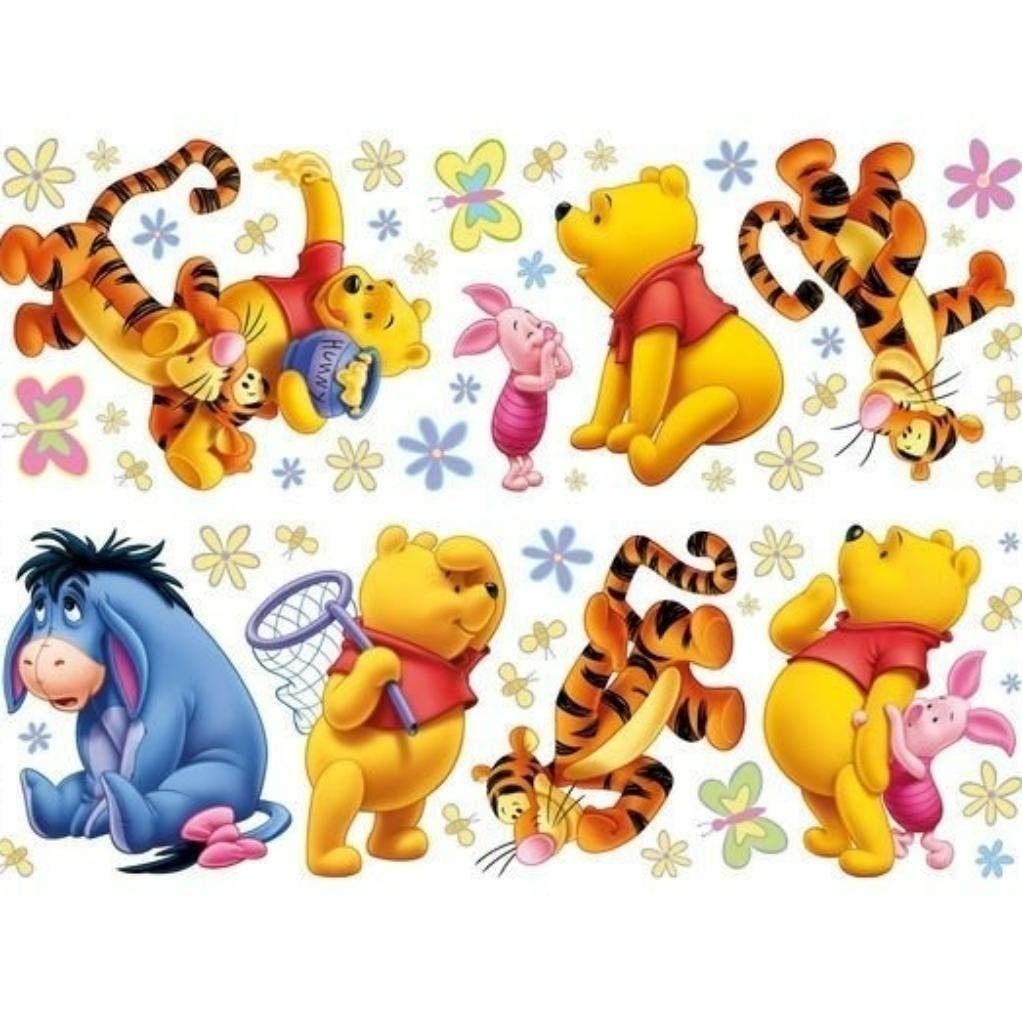 54 Winnie de Poeh muurstickers *NIEUW IN VERPAKKING*, Nieuw, Ophalen of Verzenden, Wanddecoratie, Meerkleurig