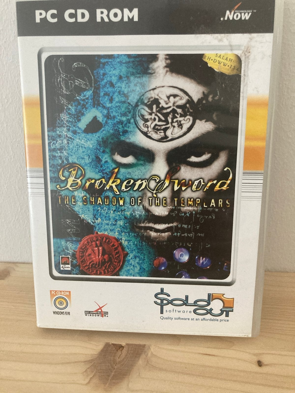 Broken Sword: The Shadow of the Templars PC CD-ROM, Avontuur en Actie, Gebruikt, 1 speler, Ophalen of Verzenden