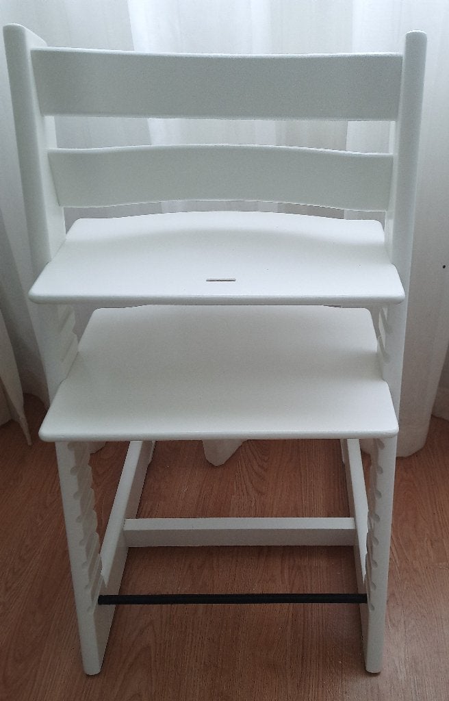 Hele MOOIE Stokke tripp trapp nieuw model zgan WIT, Kinderen en Baby's, Ophalen, Zo goed als nieuw, Meegroeistoel, Aanschuifbaar