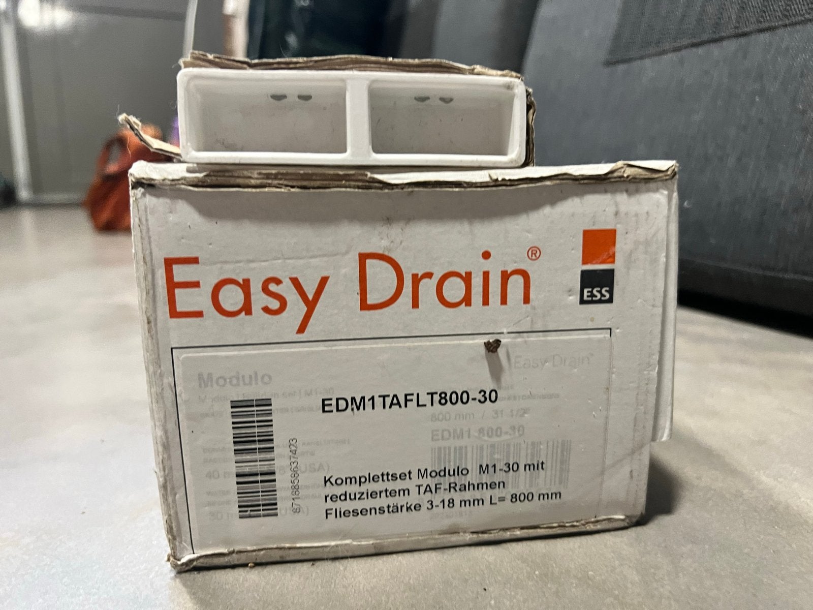 Easy Drain Modulo TAF low douchegoot 80x6.7cm Waterslot 30mm, Ophalen of Verzenden, Nieuw, Rvs, Douche