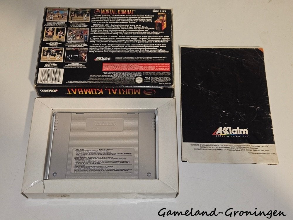Mortal Kombat (SNES) Compleet, Gebruikt, -, -, 1 speler