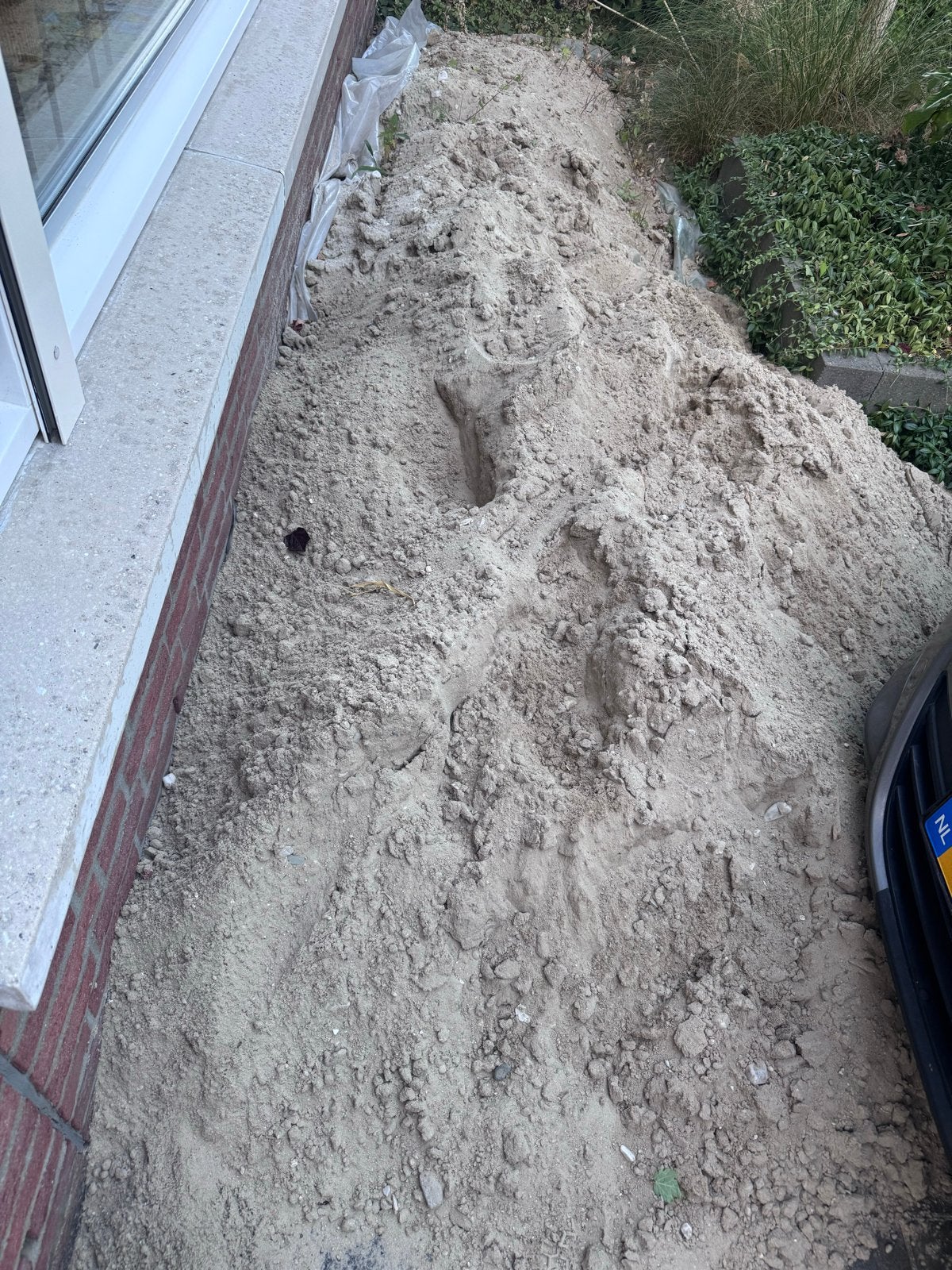 GRATIS Ophoogzand / Straatzand/witzand 1,5kub(schatting), Tuin en Terras, Ophalen, Gebruikt, Ophoogzand