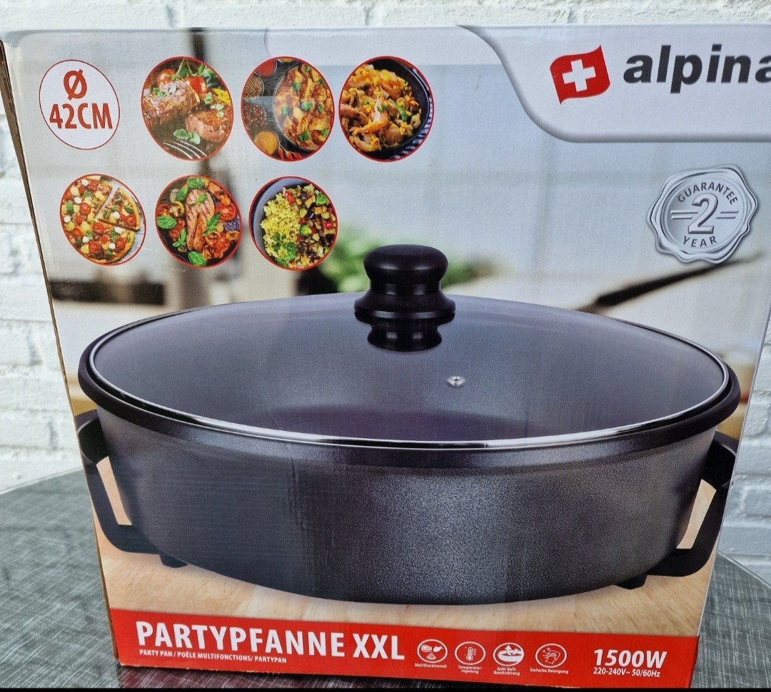 Partypan XXL - 42cm, 1500W Alpina, Ophalen, Zo goed als nieuw