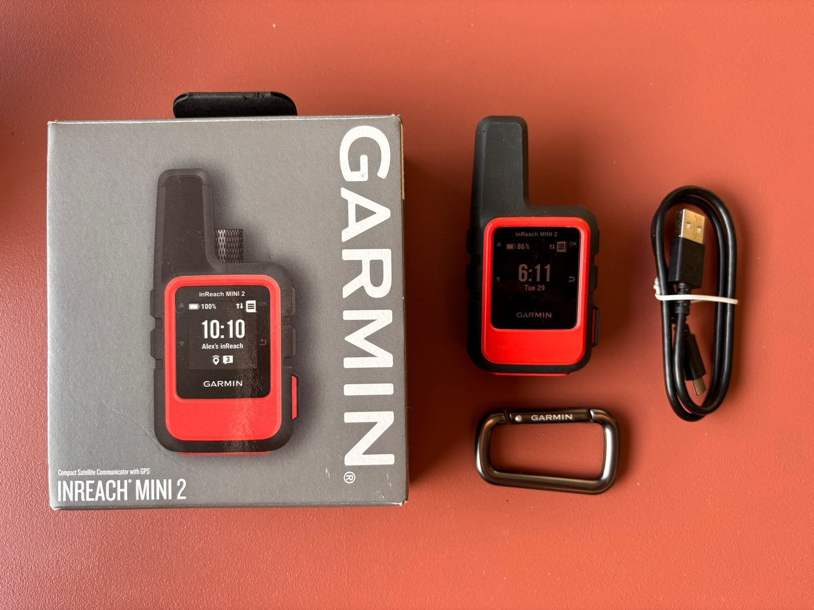 Te huur: Garmin inReach Mini 2 incl. abonnement, Ophalen of Verzenden, Zo goed als nieuw, Zender en Ontvanger