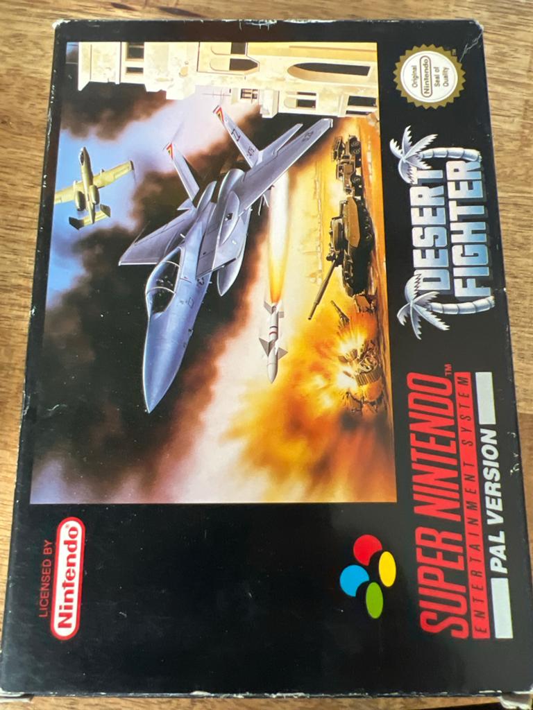 Desert Fighter - Super Nintendo (SNES) PAL - Compleet, Shooter, 1 speler, Ophalen of Verzenden, Zo goed als nieuw