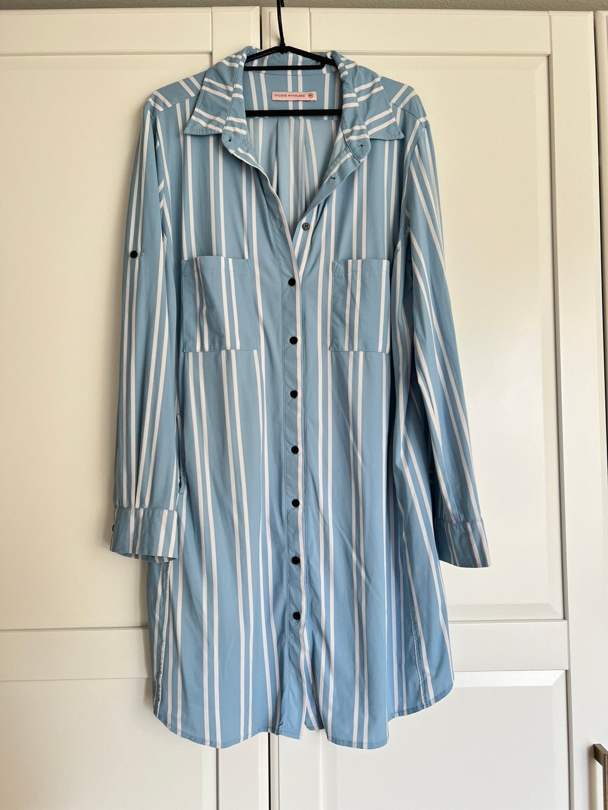 Studio anneloes woopy stripe blouse tuniek XXL lichtblauw, Kleding | Dames, Overige kleuren, Maat 46/48 (XL) of groter, Ophalen of Verzenden